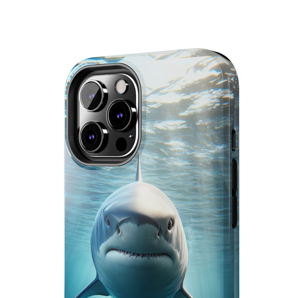 Curious shark - Tough Phone Case
