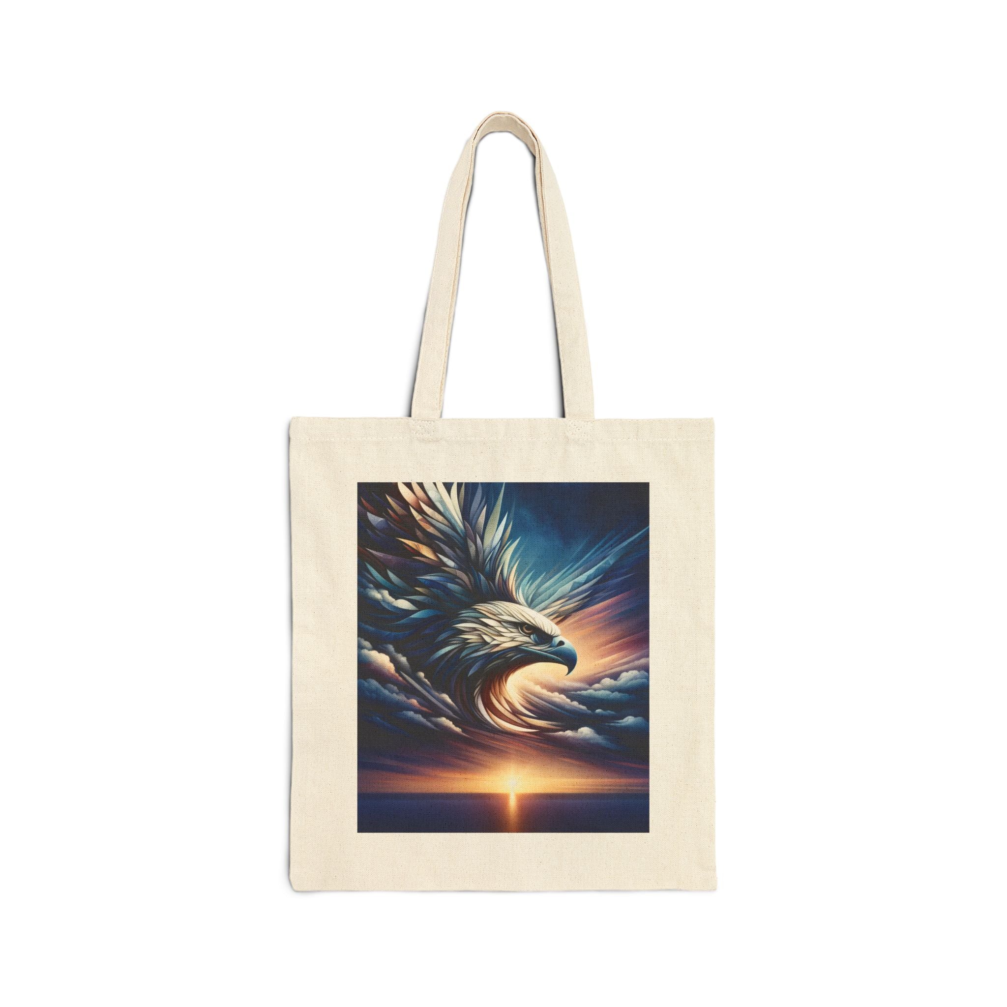 Majestic Eagle in the cloud - Cotton Canvas Tote Bag
