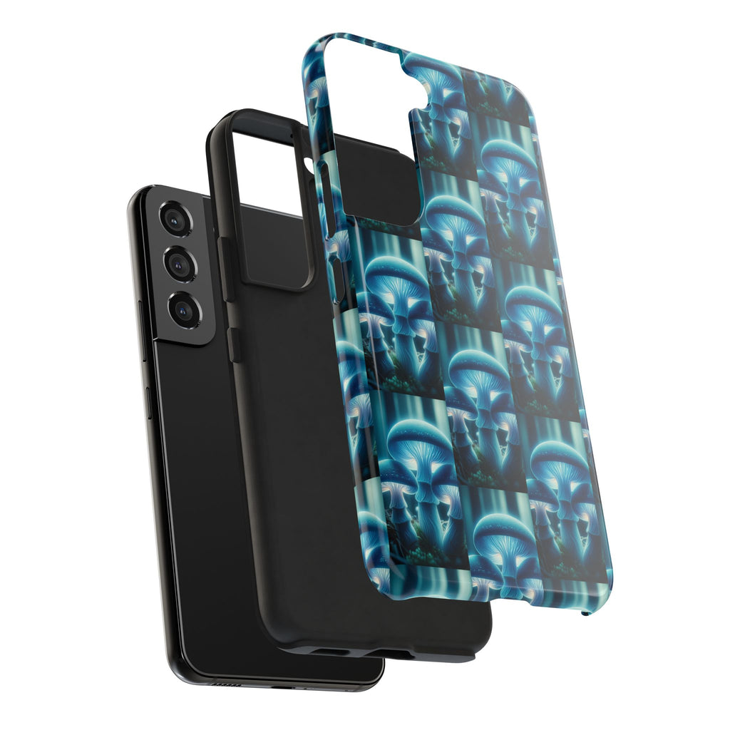 Blue Mushrooms - Tough Phone Case