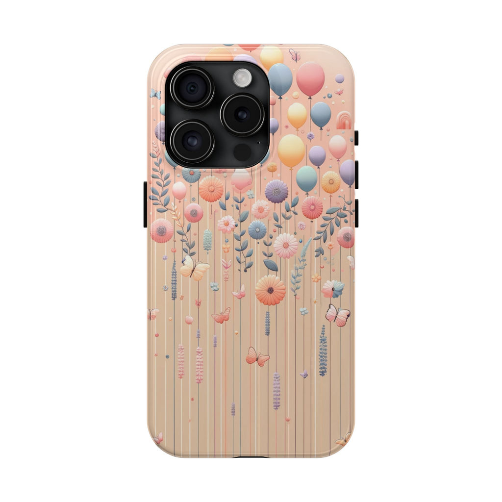 Balloons and flowers - Tough Phone Case