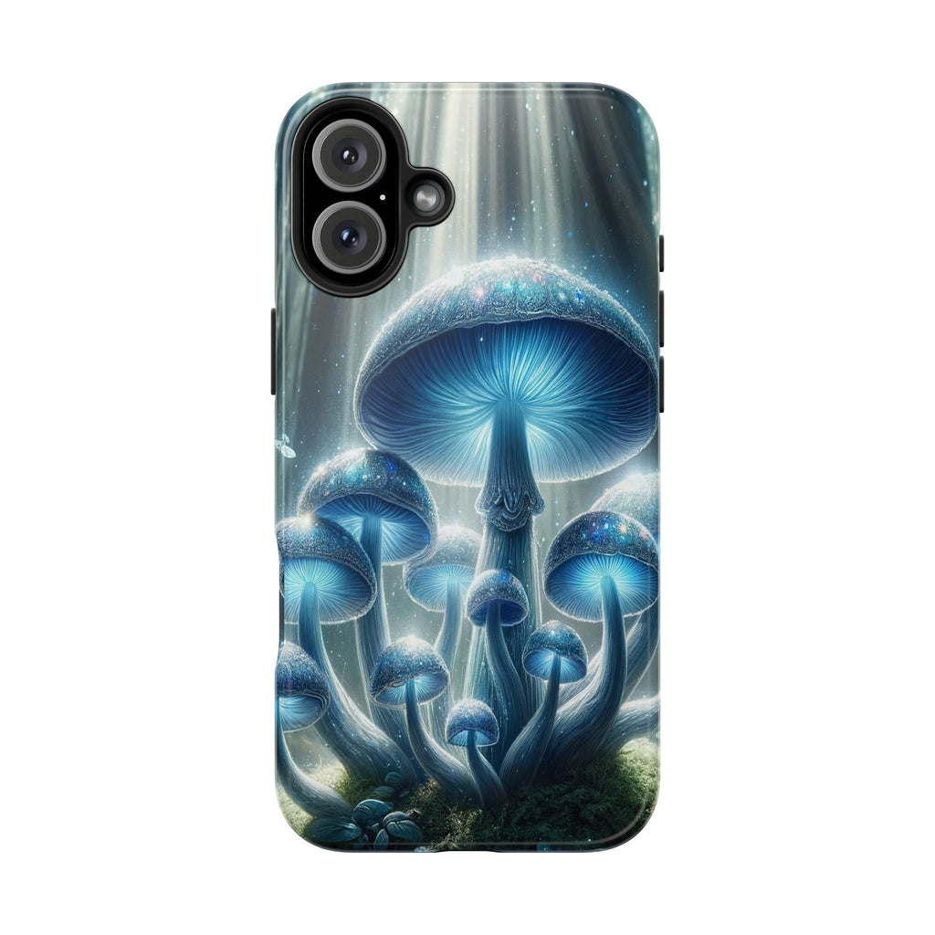Light blue mushrooms - Tough Phone Case