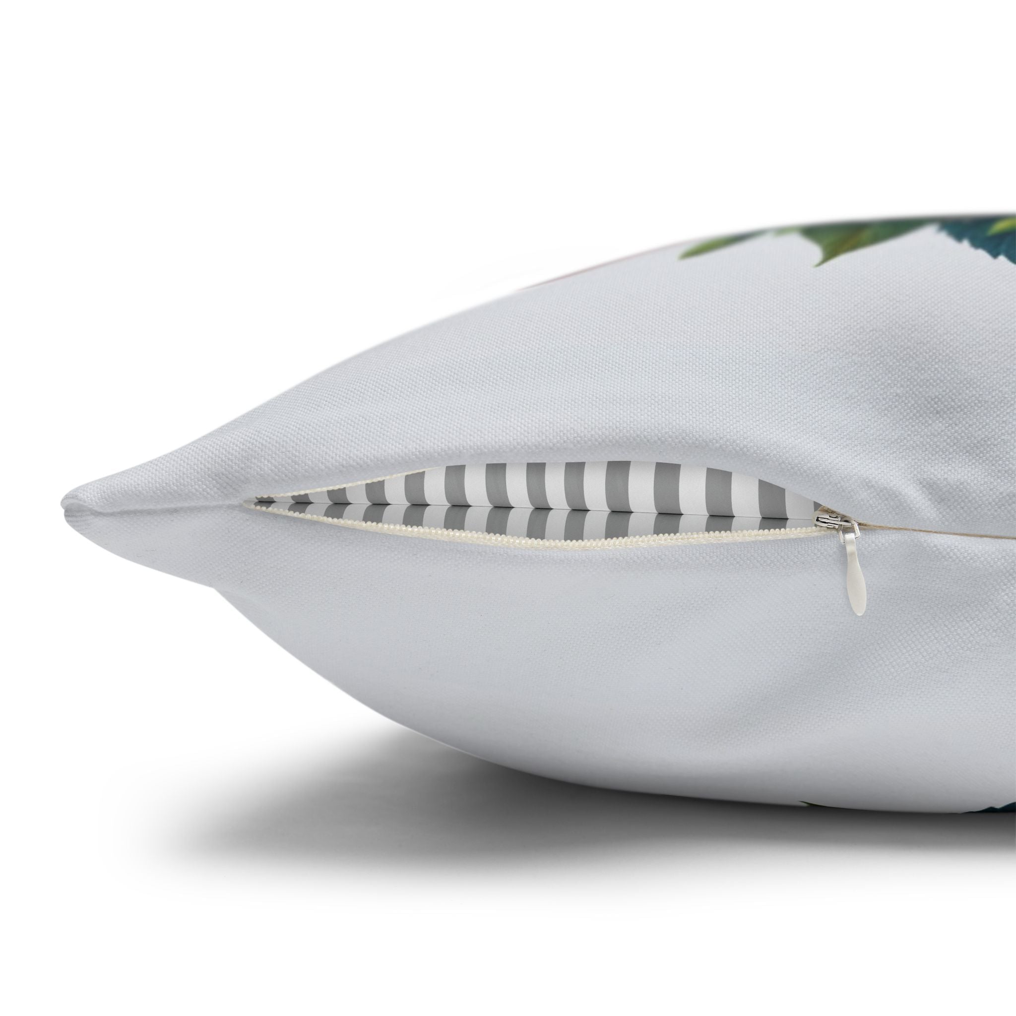 Colourful Bouquet (light-blue background) - Polyester Square Pillowcase