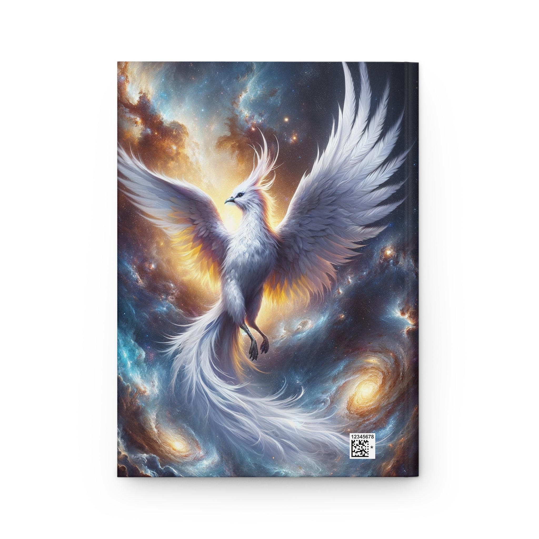 White phoenix - Hardcover Notebook