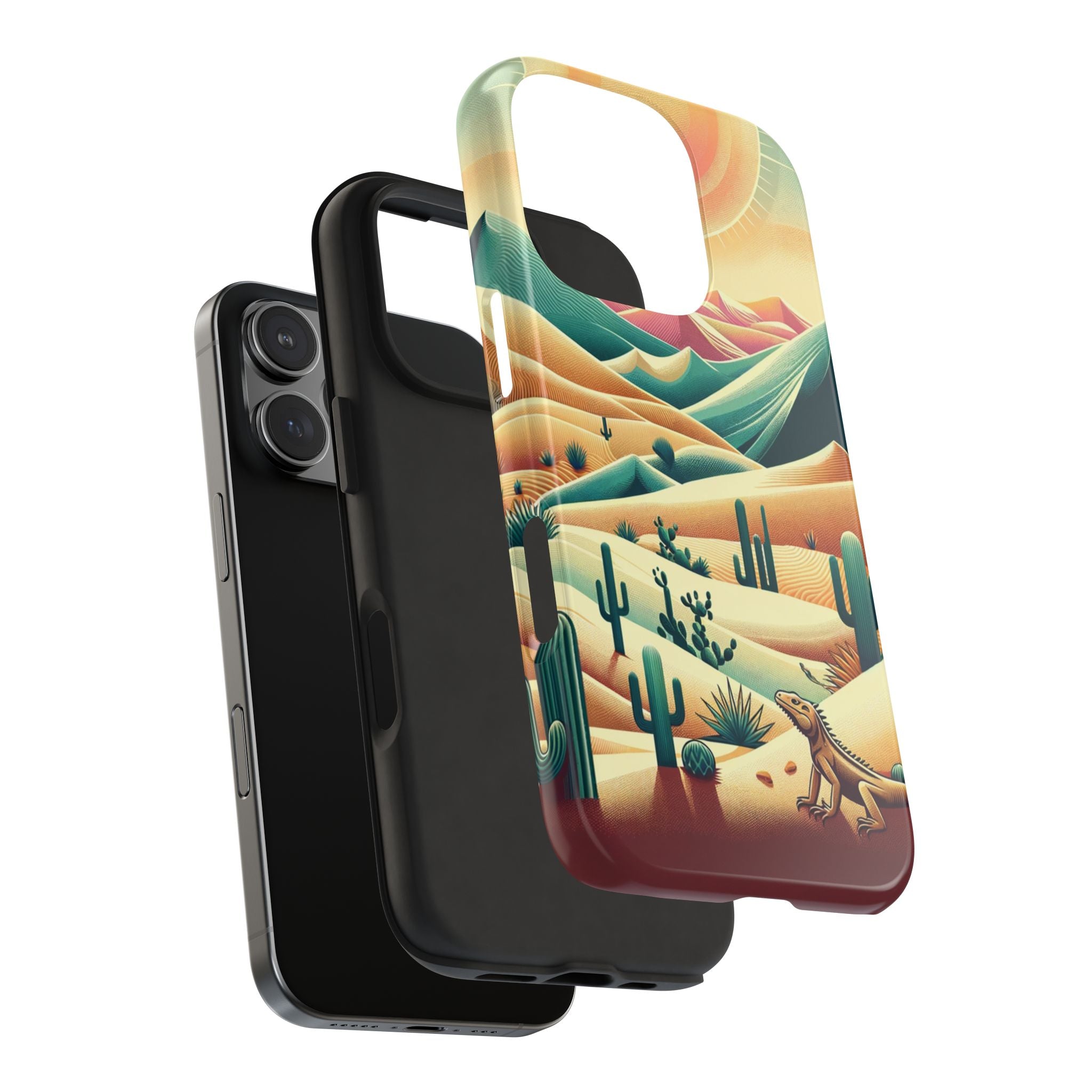 Iguana in the desert - Tough Phone Case