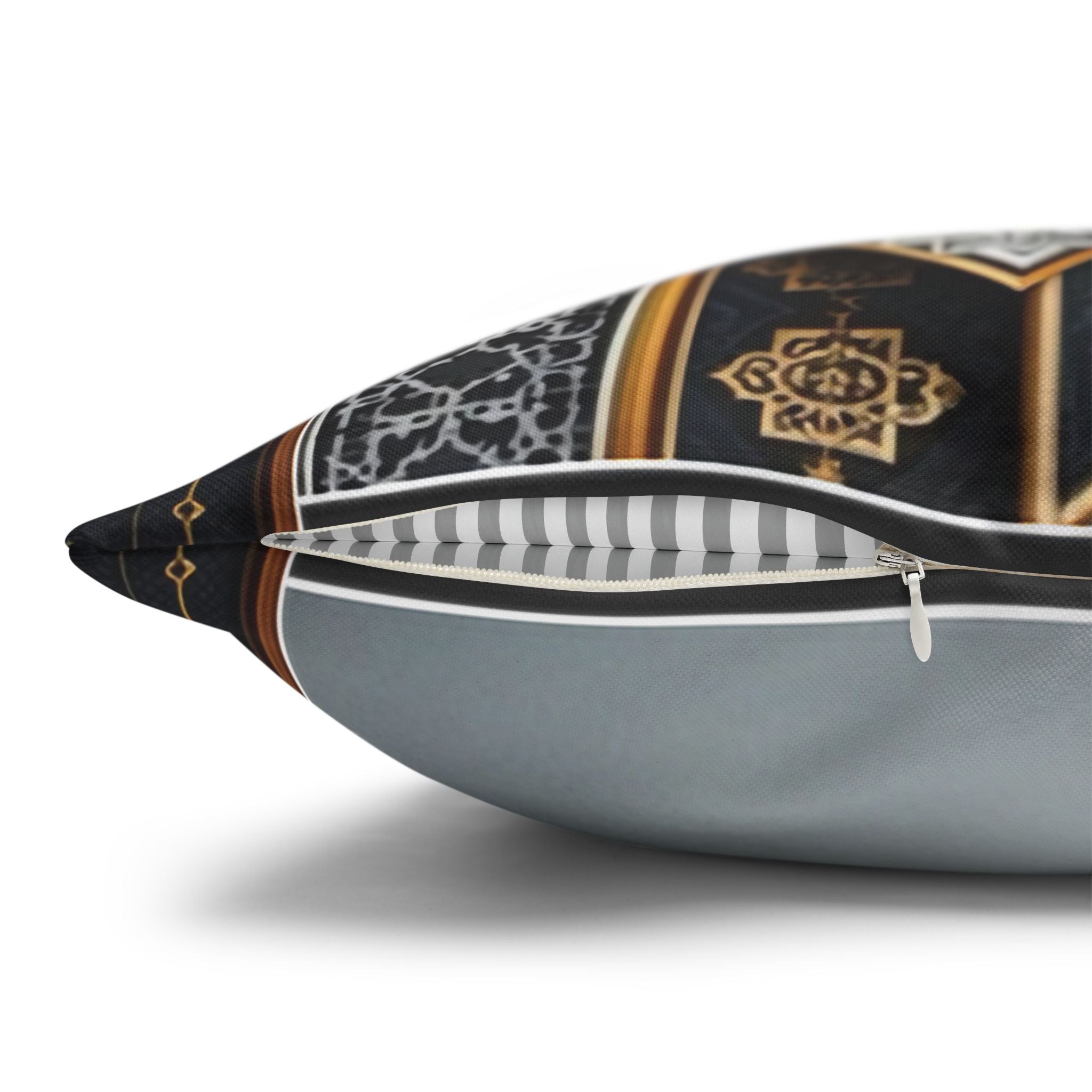 Islamic Art, moon and star  - Polyester Square Pillowcase