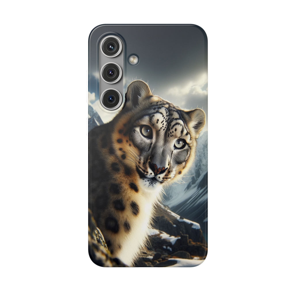 Curious Snow leopard - Flexi Case (Samsung only)