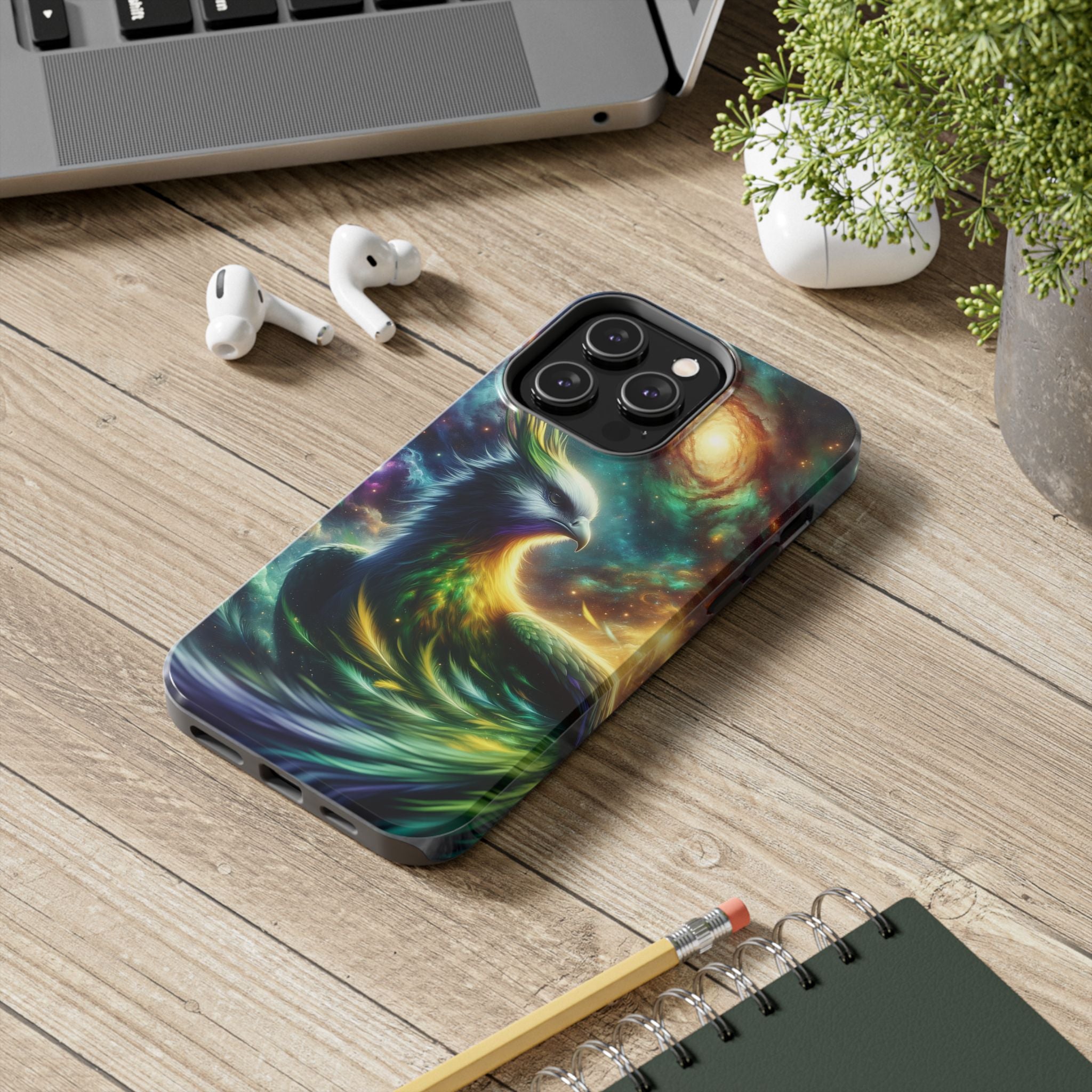 Phone Cases - Green Phoenix Design
