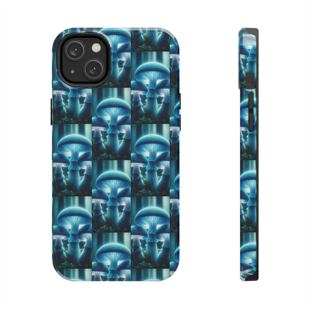 Blue Mushrooms - Tough Phone Case