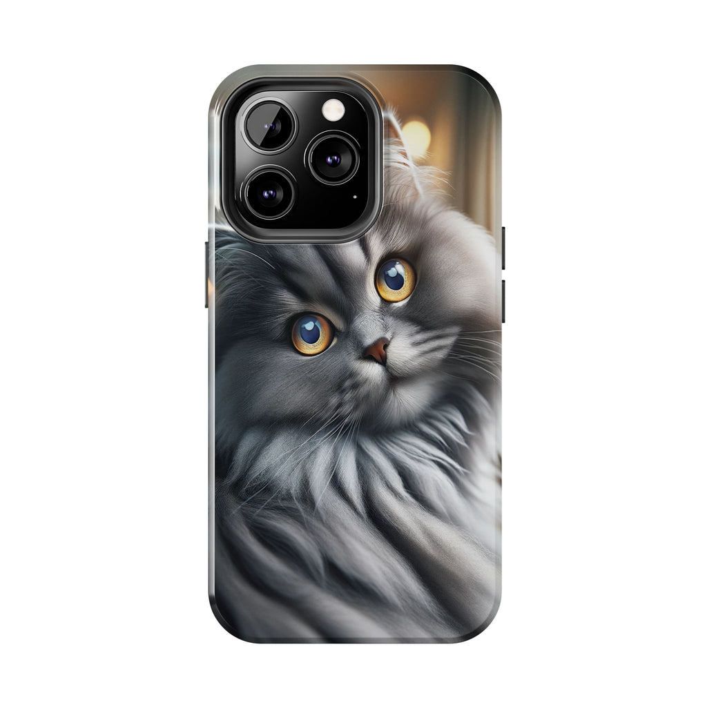 Grey cat - Tough Phone Case