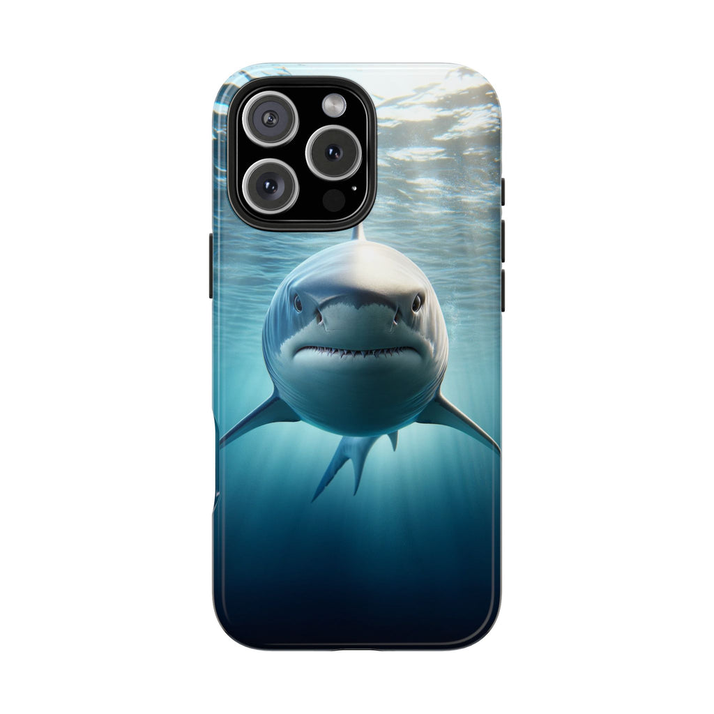 Curious shark - Tough Phone Case