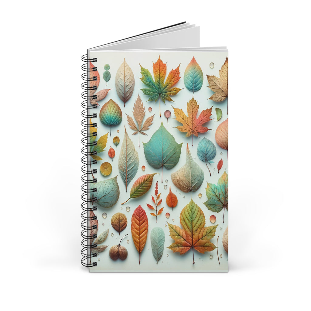 Pastel coloured leaves 1 - Spiral Journal (EU)
