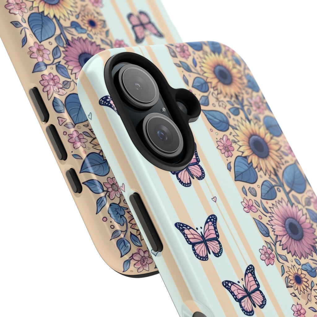 Butterflies and Sunflowers - Tough Phone Case