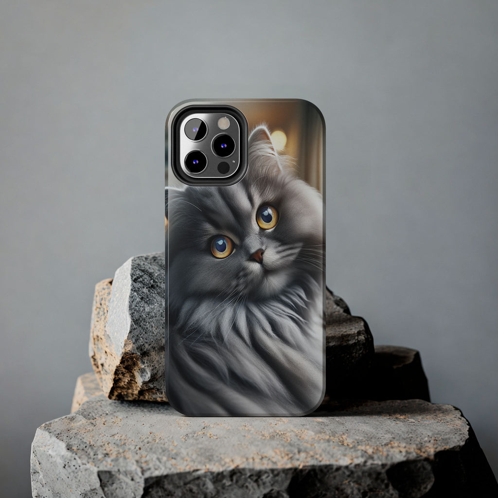 Grey cat - Tough Phone Case