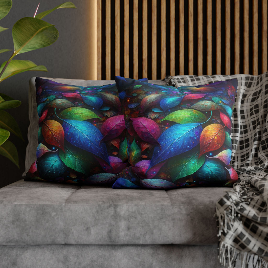 Magical, colourful leaves  - Suede Square Pillowcase