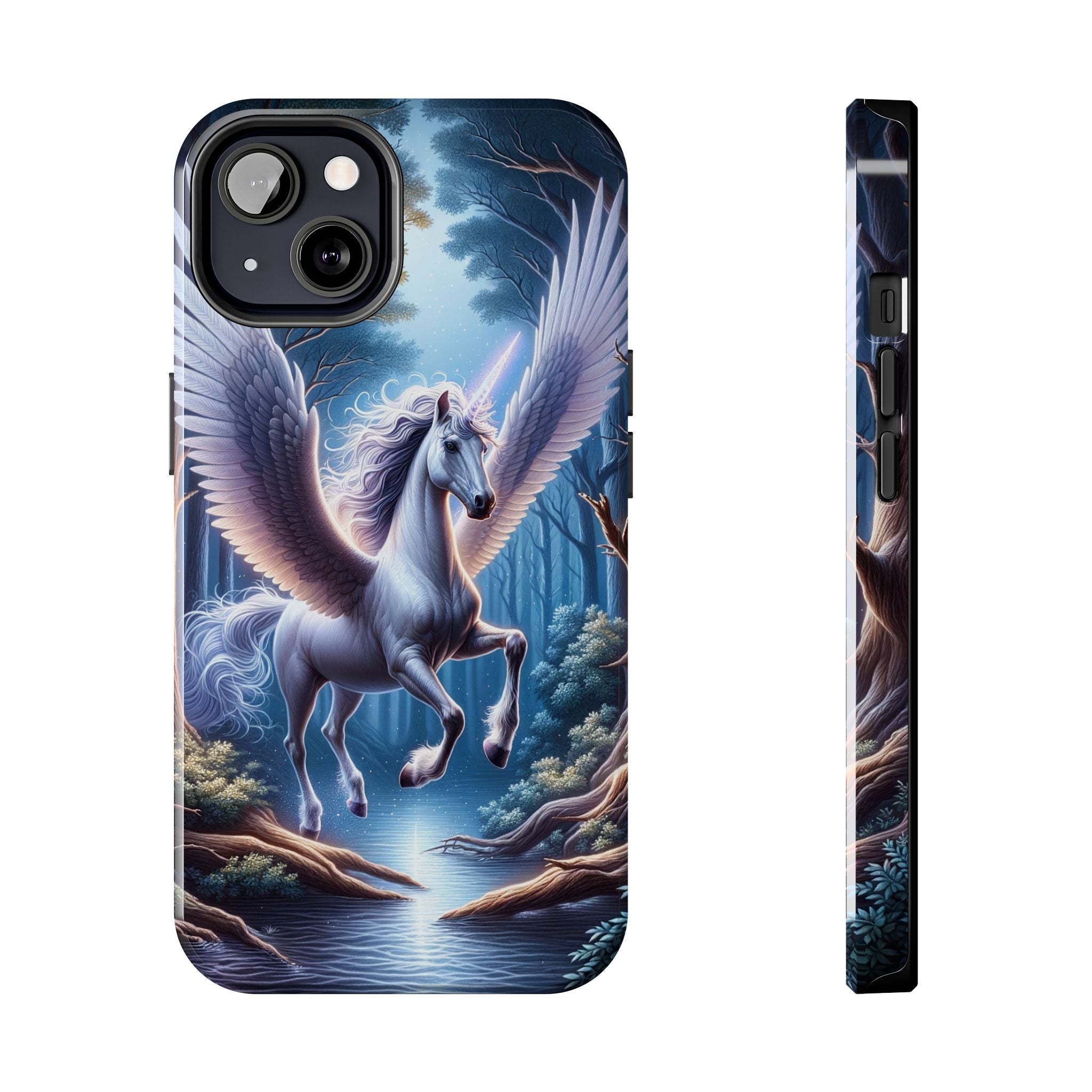 Phone Case - Unicorn Landing in Magical Forest