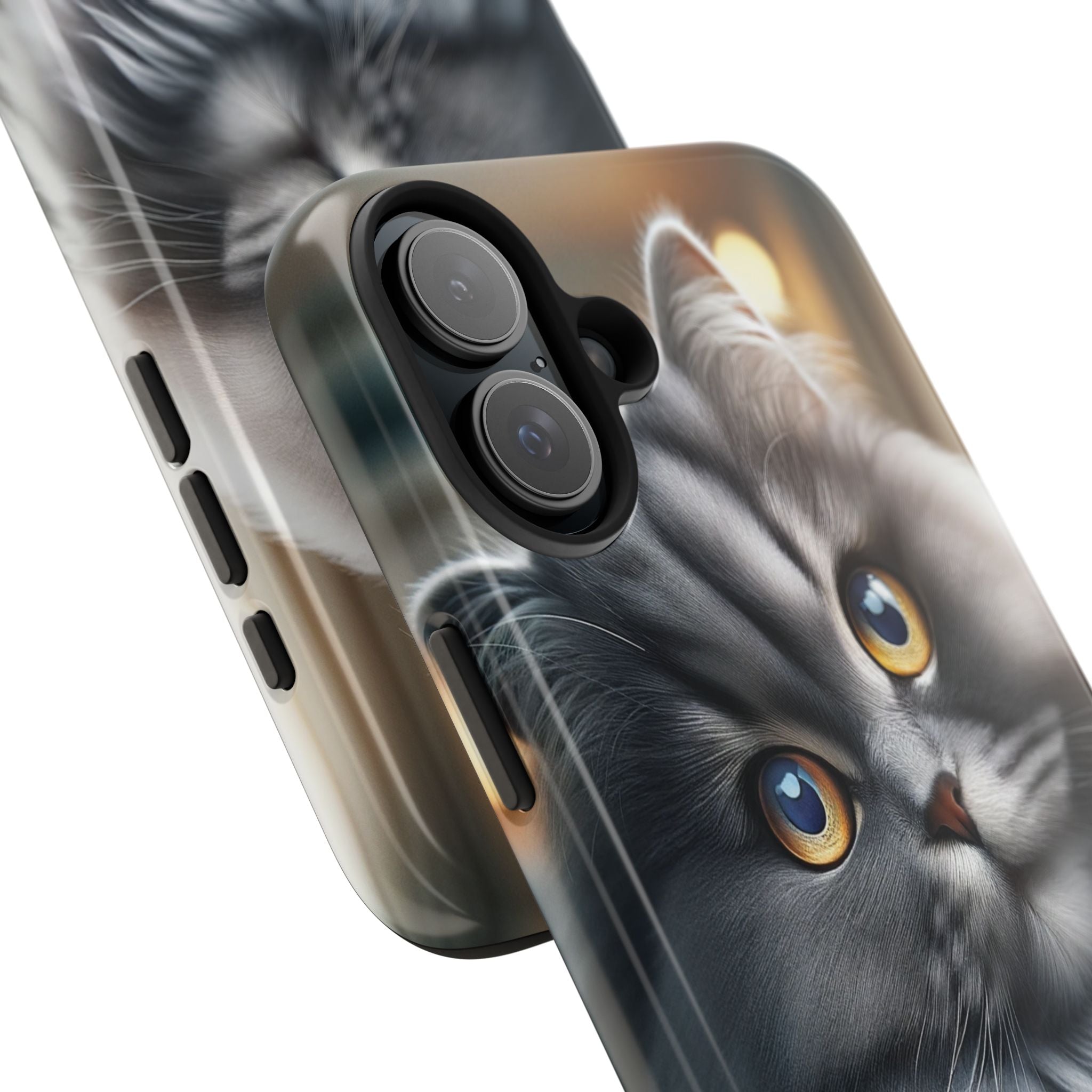 Grey cat - Tough Phone Case