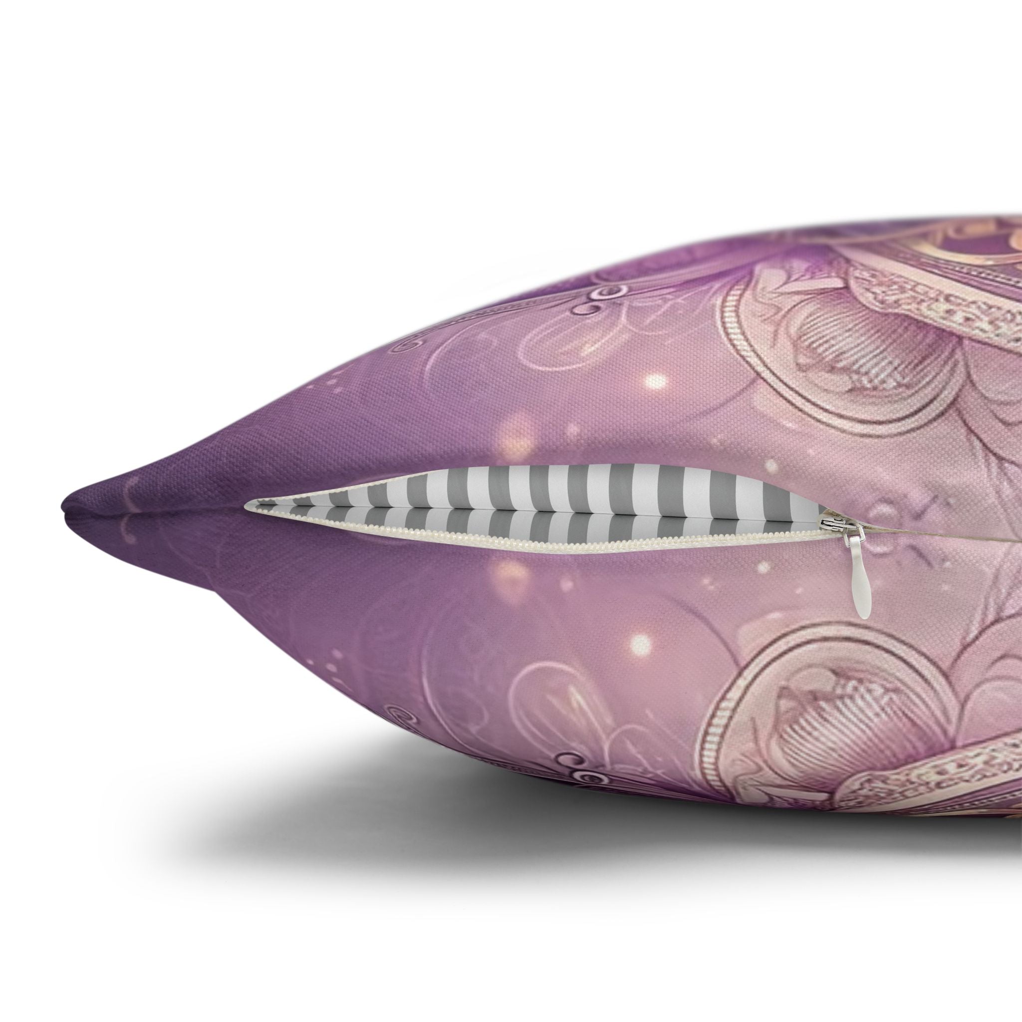 Mandala - Pink design - Spun Polyester Square Pillowcase