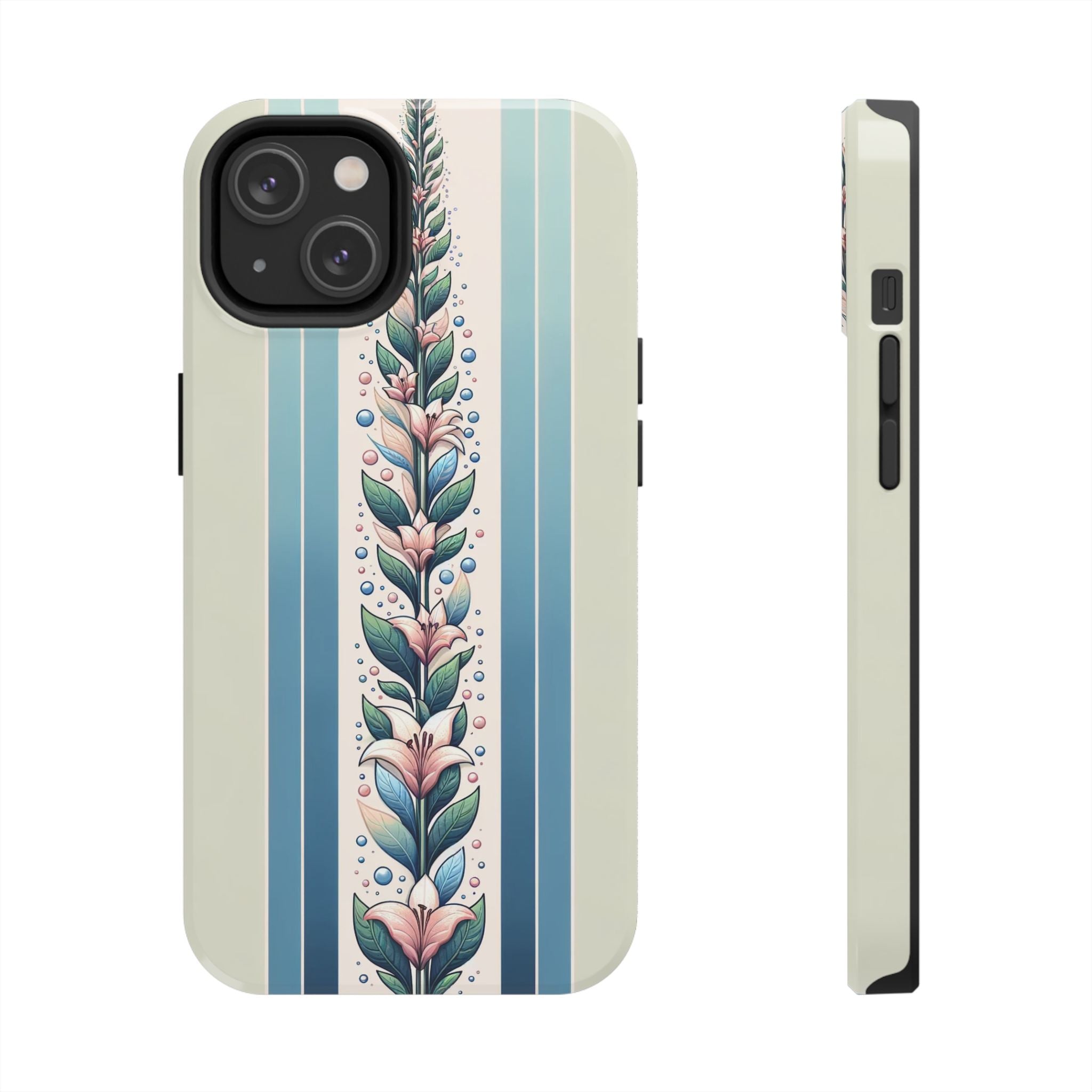 Lilies and leaves - Tough Phone Case