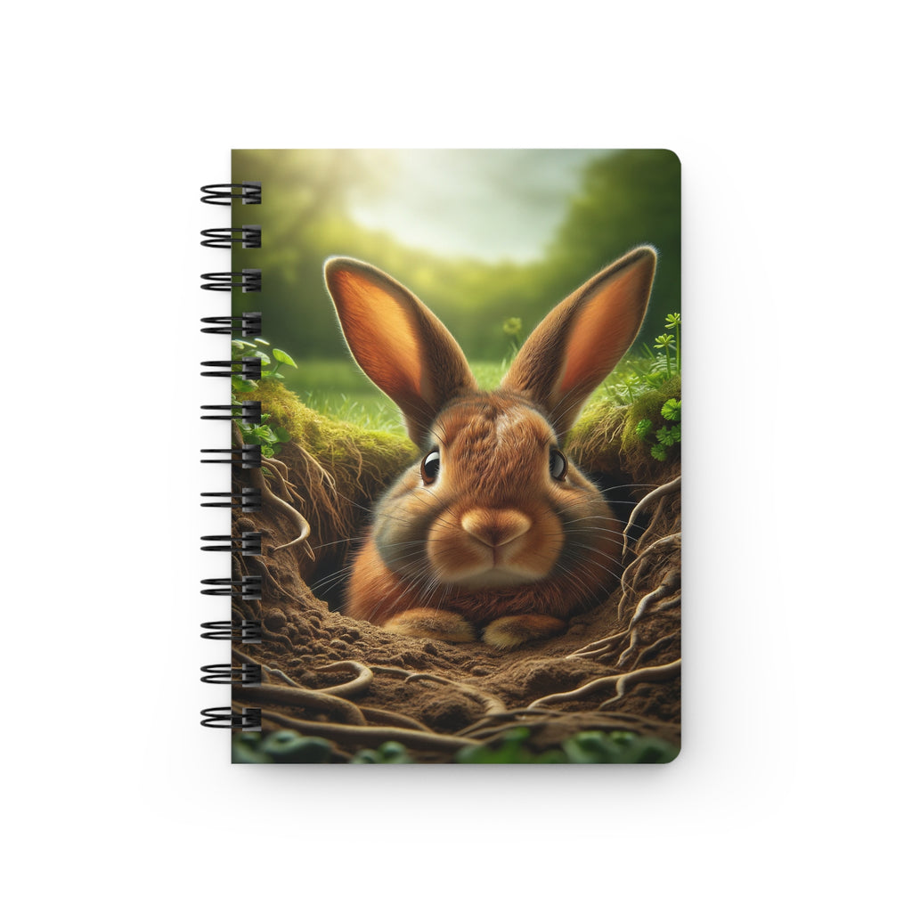 Curious Rabbit - Spiral Notebook