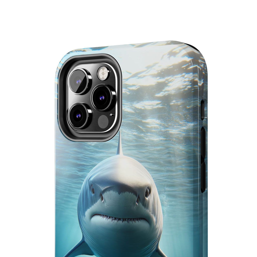 Curious shark - Tough Phone Case