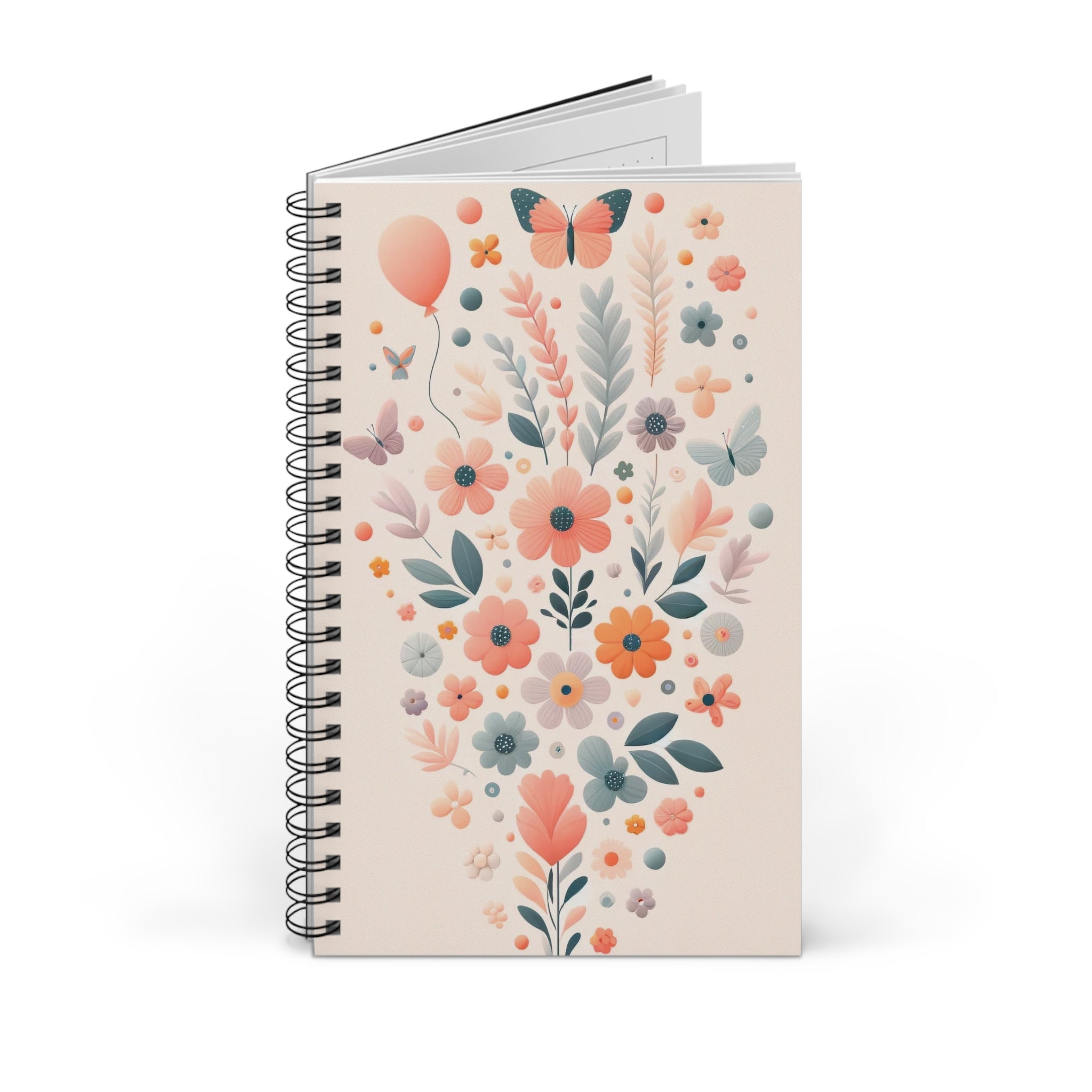 Bouquet of flowers, balloons and butterflies 1 - Spiral Journal (EU)