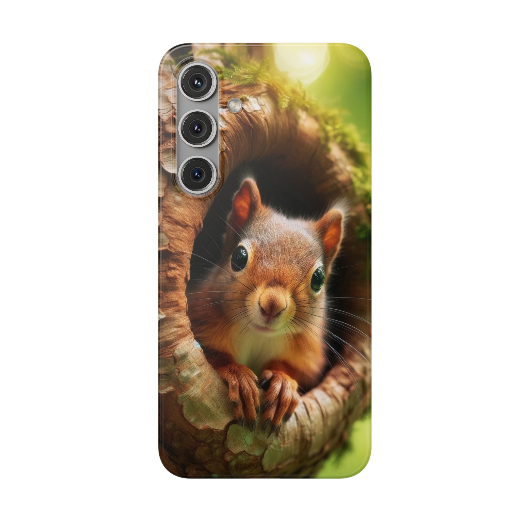 Squirrel in a treehole - Flexi Case (Samsung only)