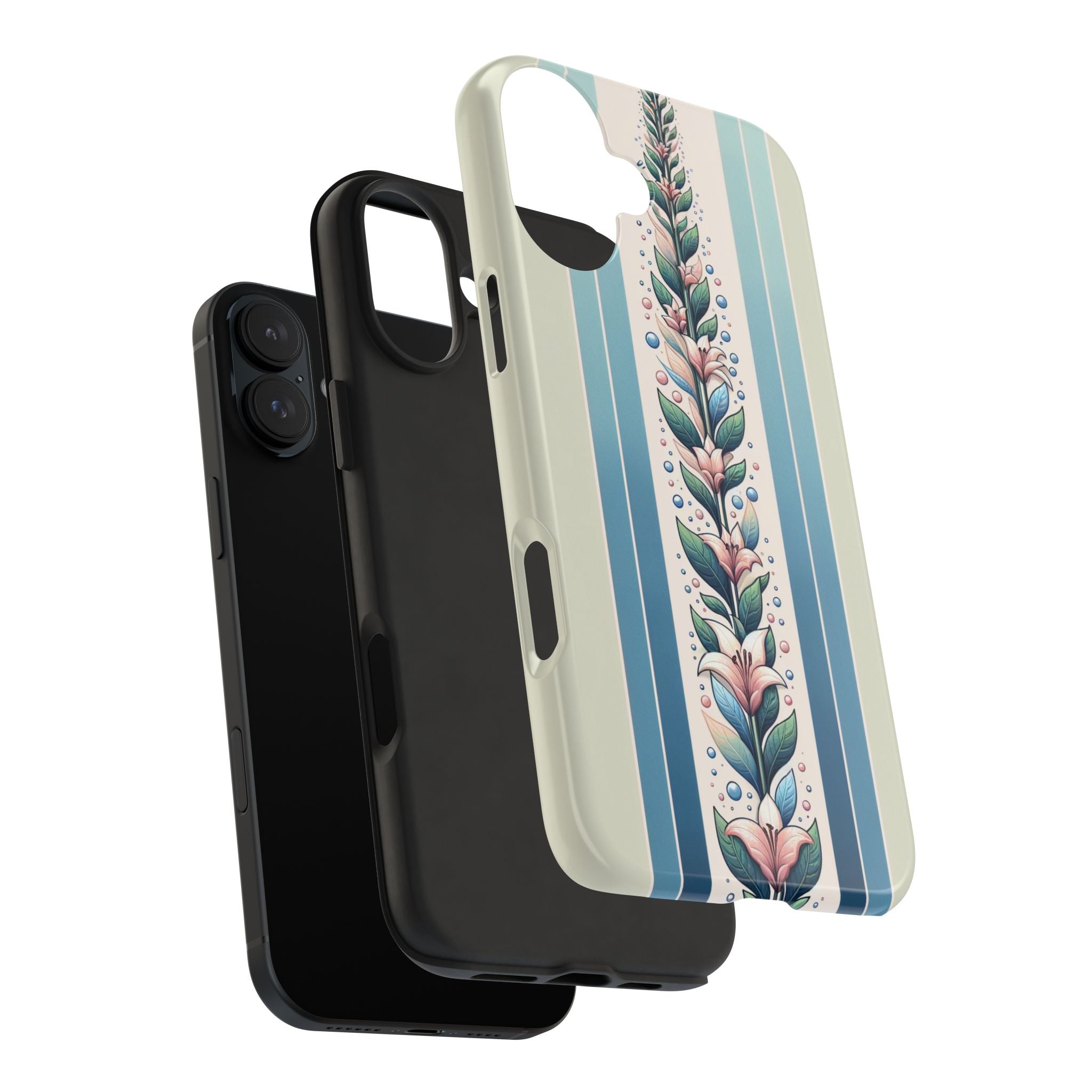 Lilies and leaves - Tough Phone Case