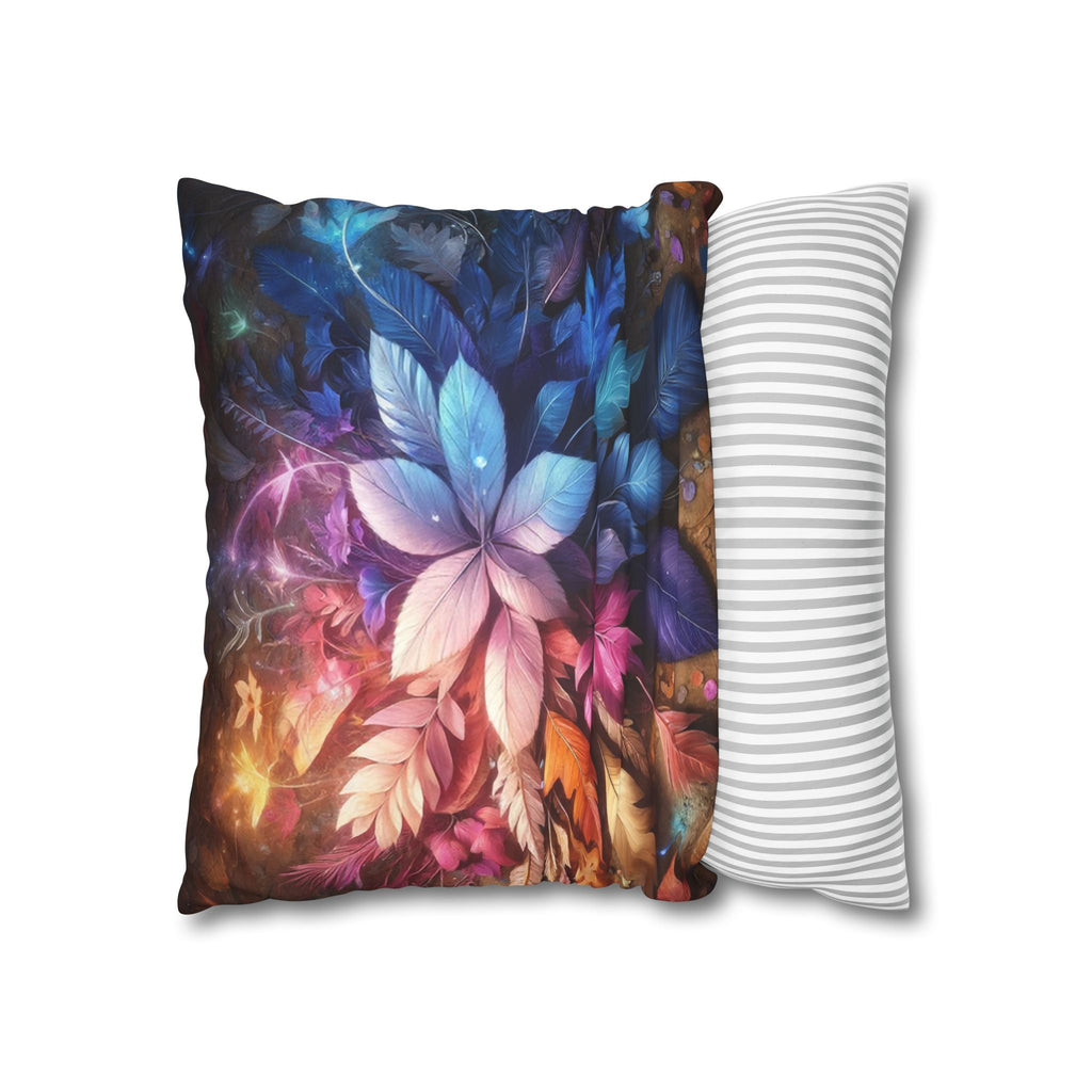 Magical leaves, pastel coloured - Suede Square Pillowcase