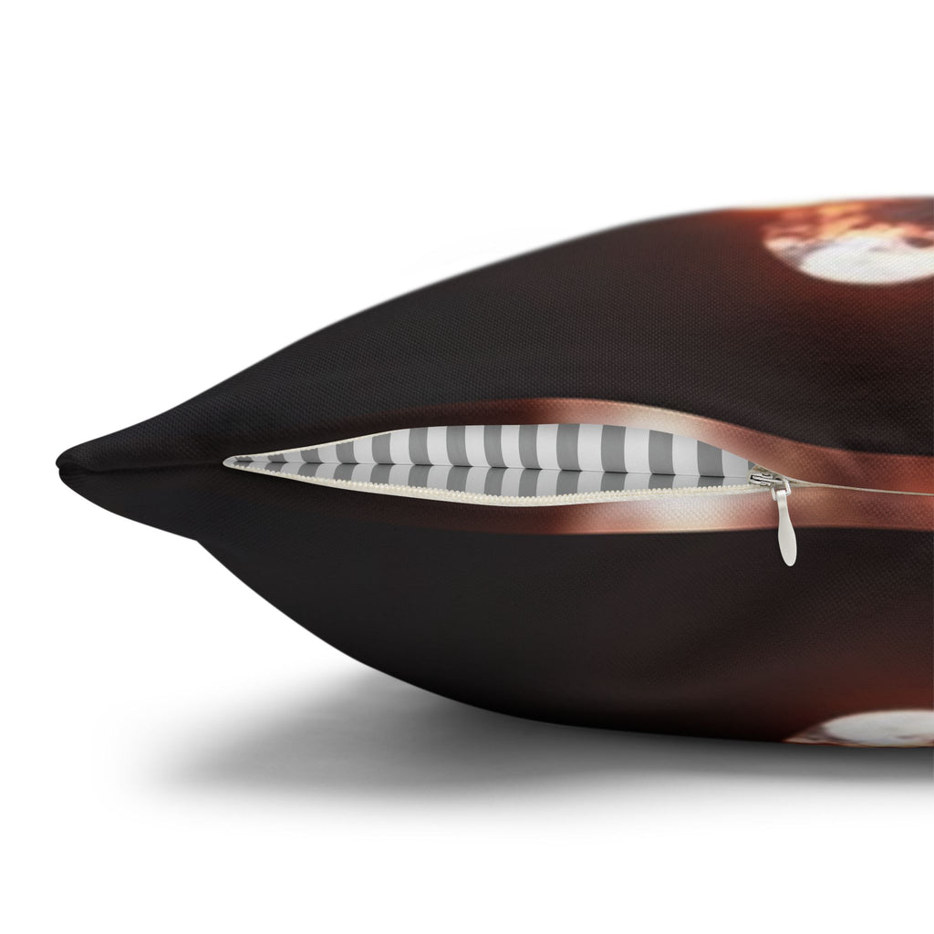 A branch full of white flowers - Polyester Square Pillowcase