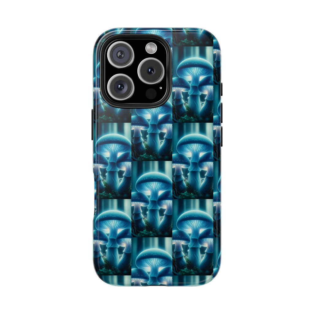 Blue Mushrooms - Tough Phone Case