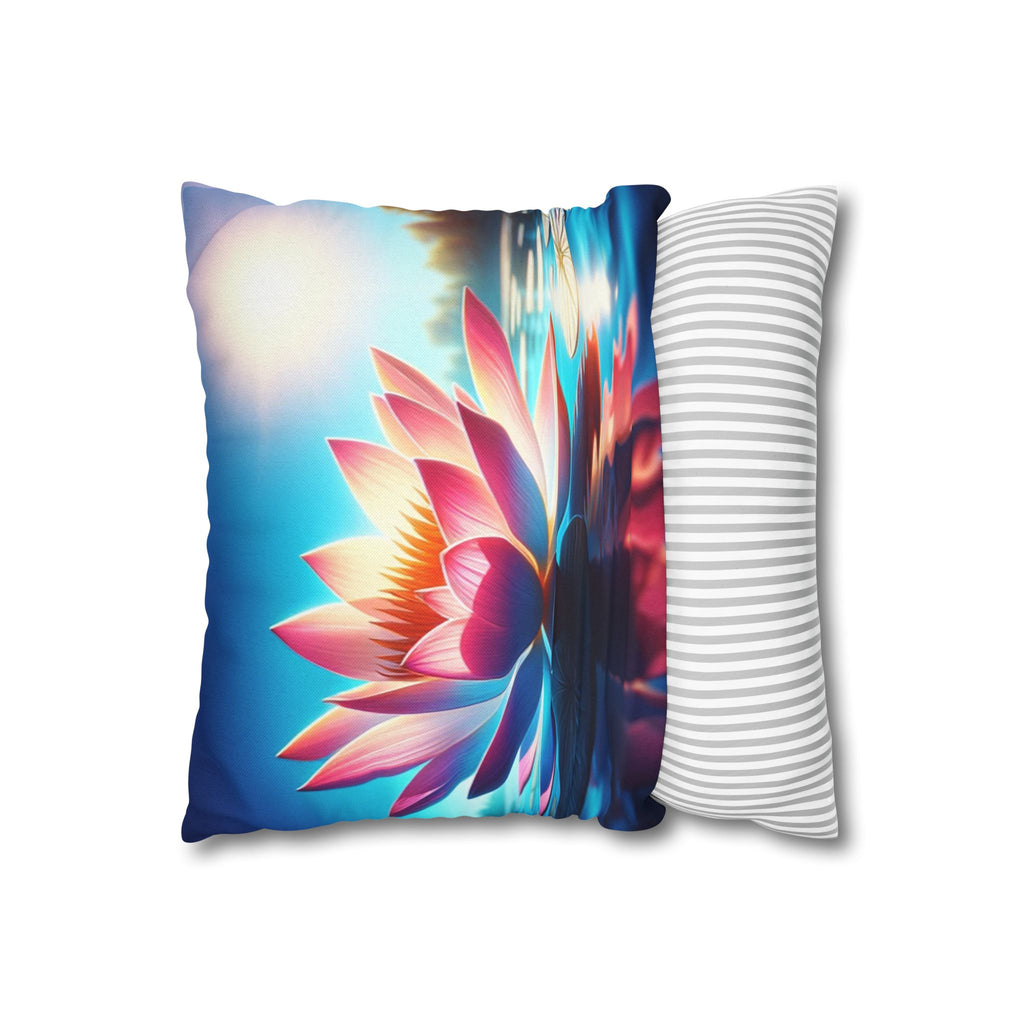 Big lotus flower - Polyester Square Pillowcase