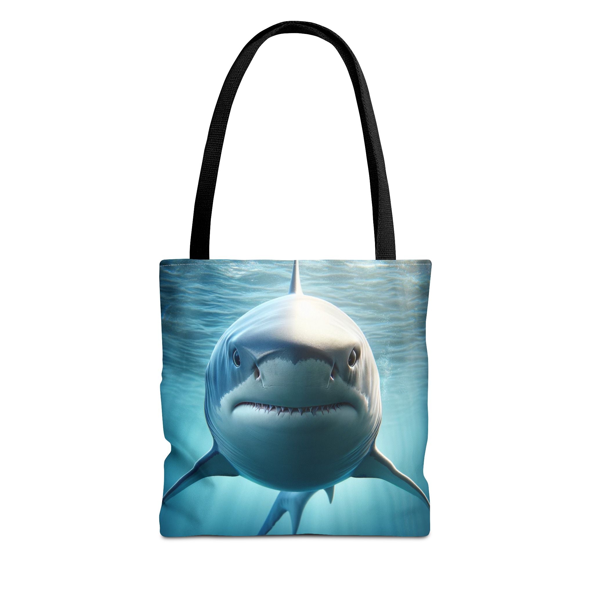 Fierce Shark Tote Bag, Ocean Lover Gift, Beach Bag, Animal Print Tote, Eco-Friendly Shopping Bag