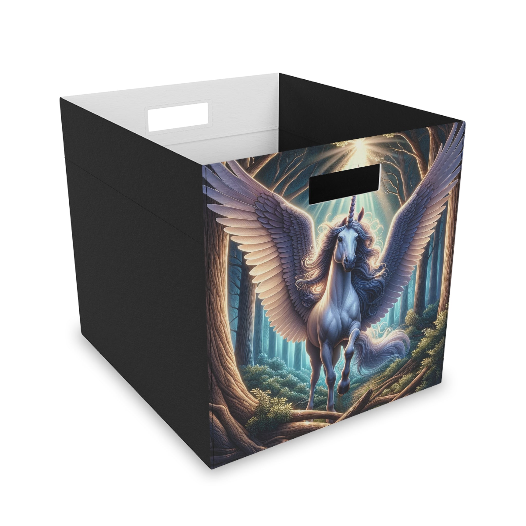 Unicorn landing in the forest - Storage Box