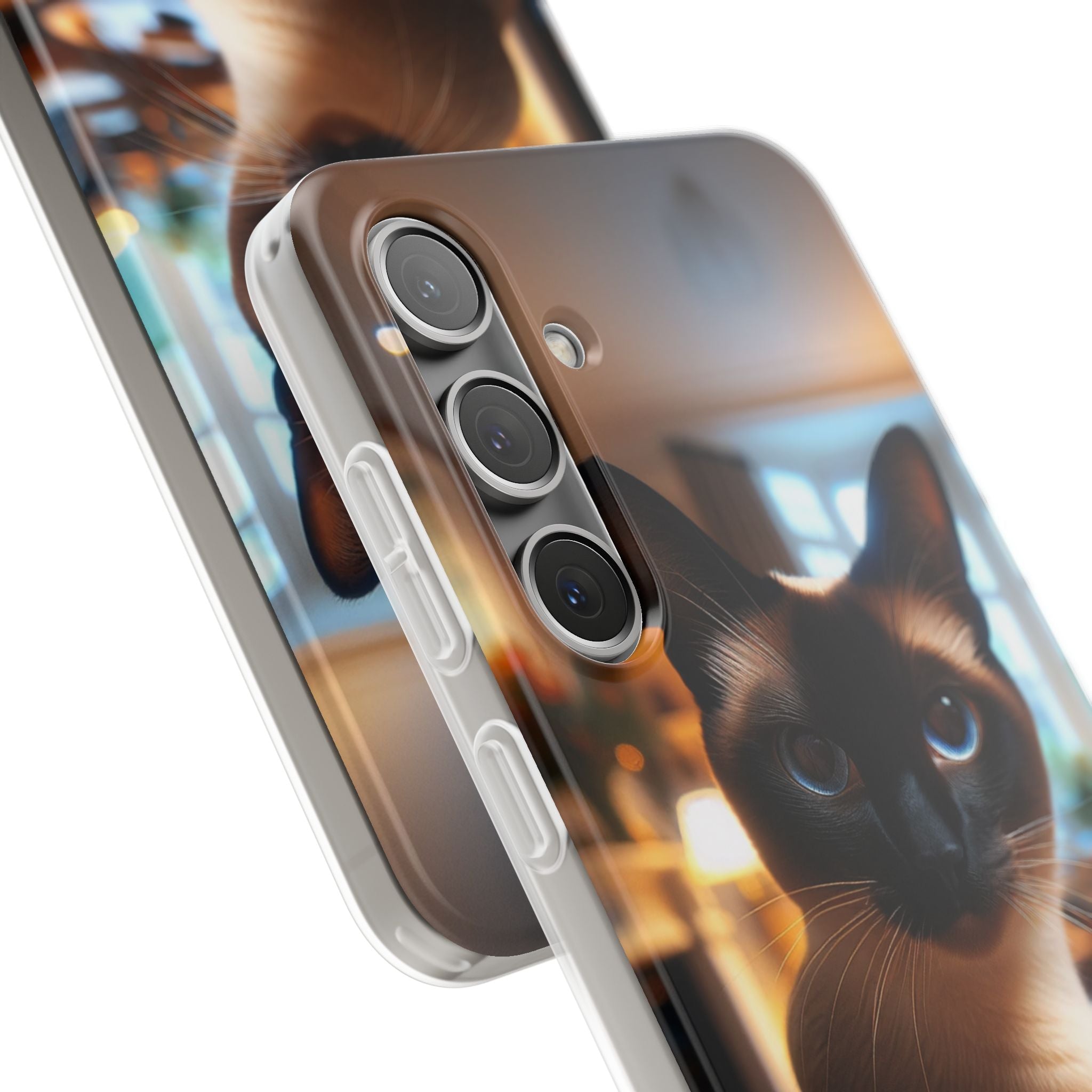 Curious Siamese cat - Flexi Case (Samsung only)