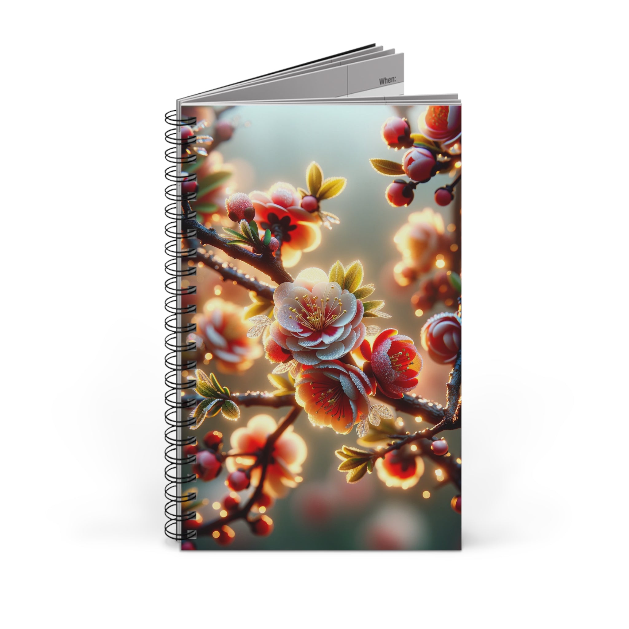 Red and white diamond flowers (3) - Spiral Journal