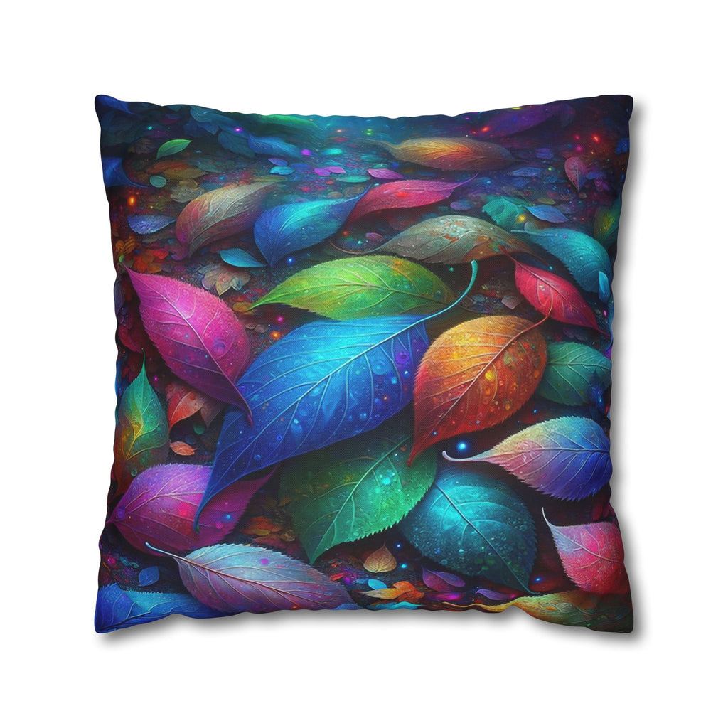 Magical, fantasy Leaves  - Polyester Square Pillowcase