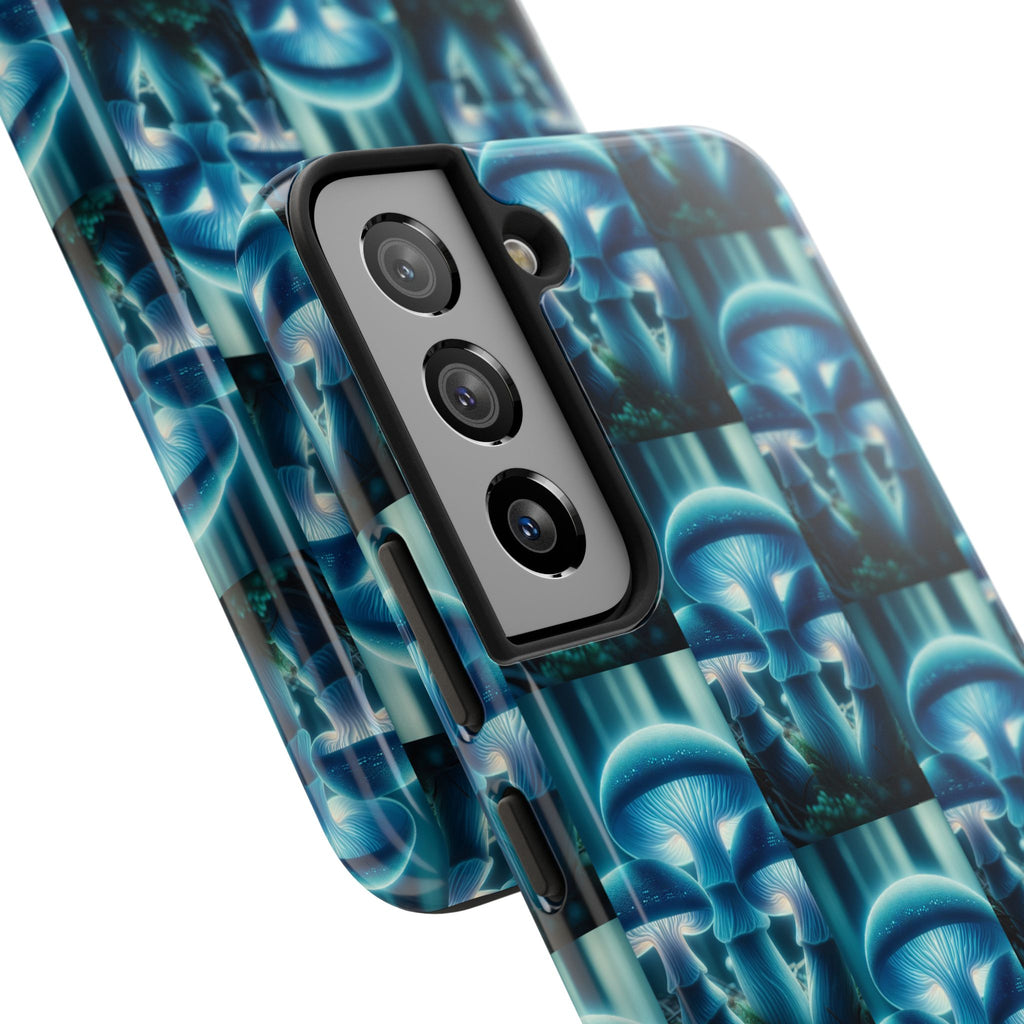 Blue Mushrooms - Tough Phone Case