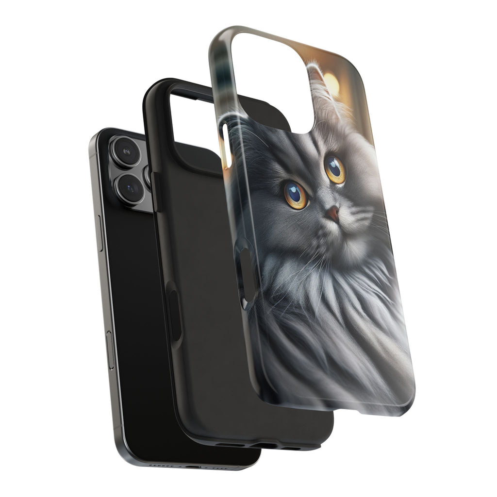 Grey cat - Tough Phone Case