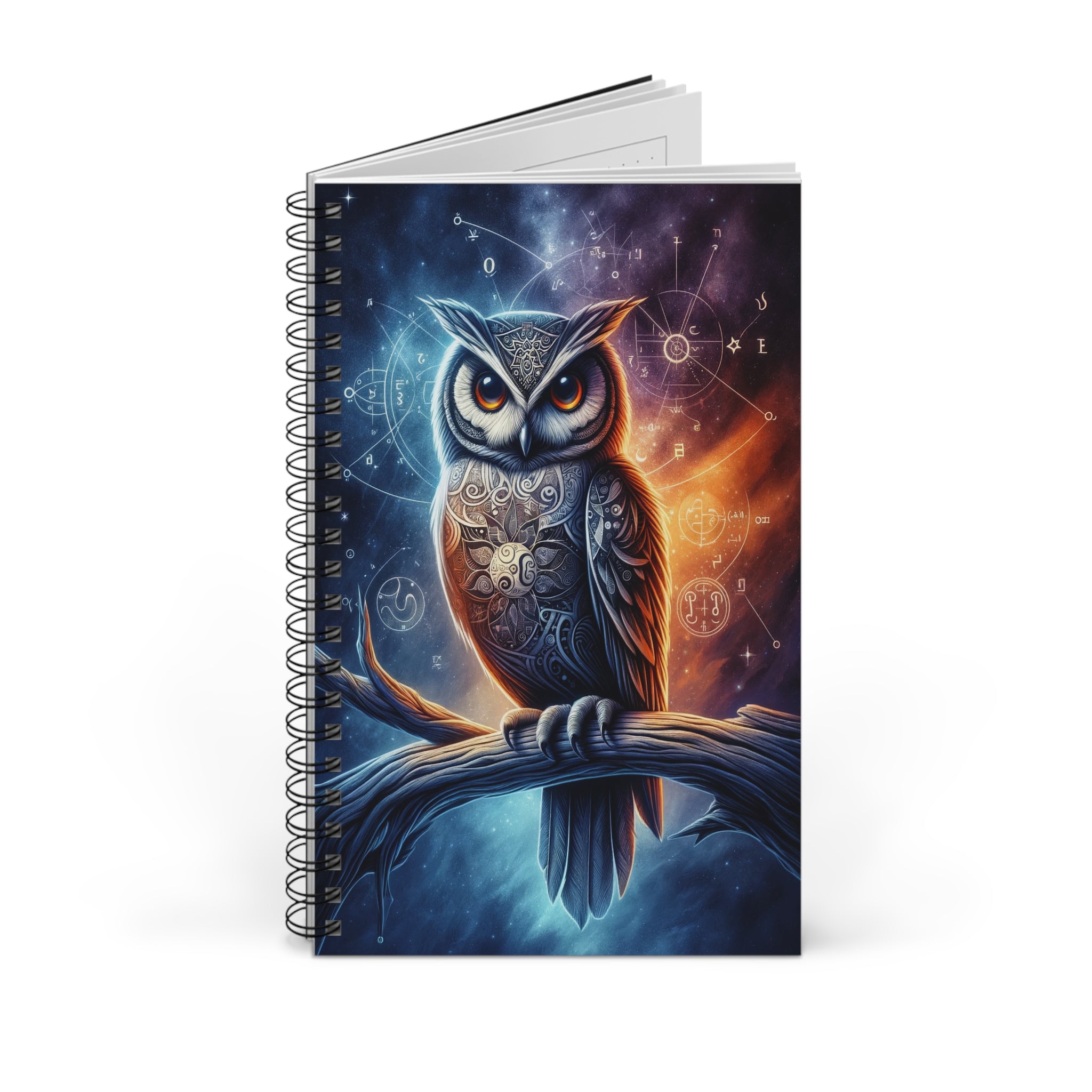Purple Blue Owl- Spiral Journal (EU)