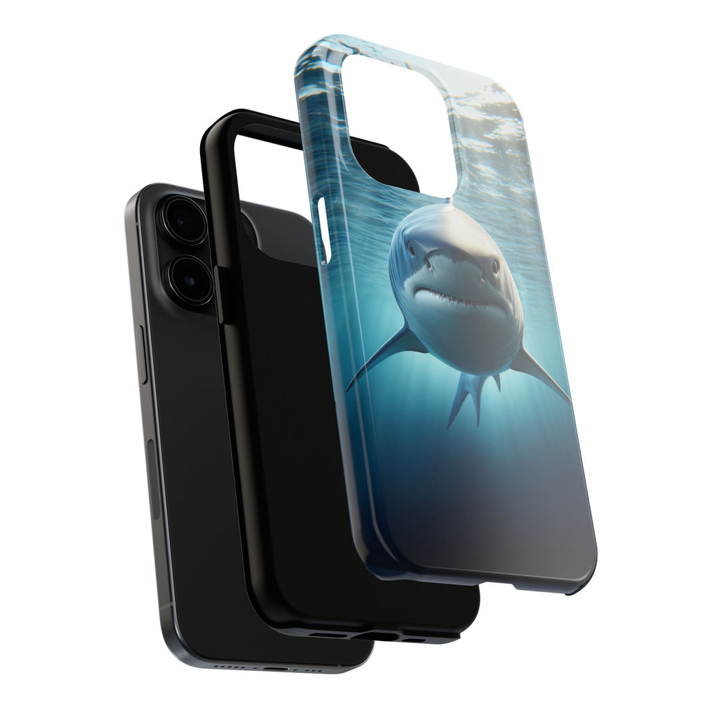 Curious shark - Tough Phone Case