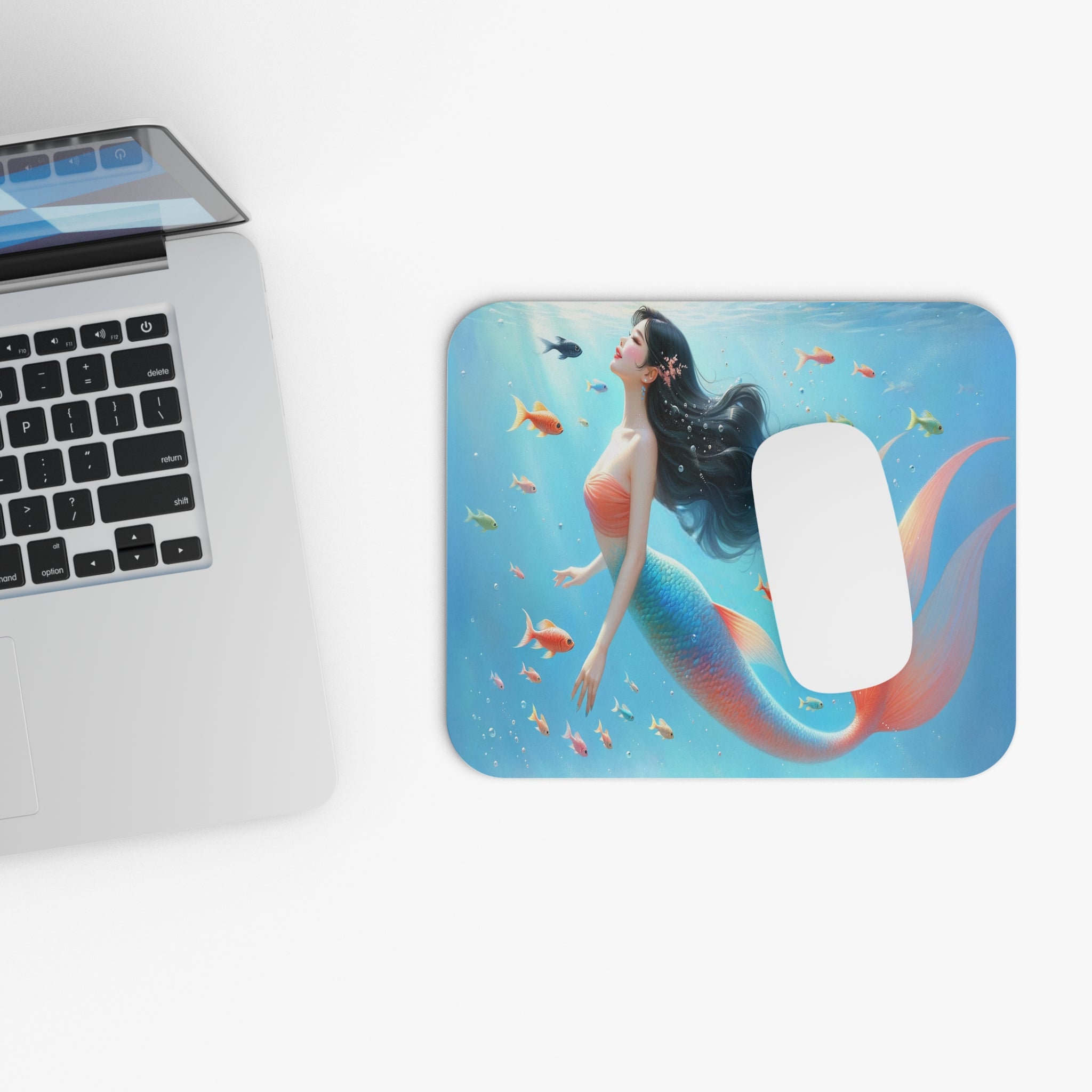 Mermaid with black hair - Mouse Pad (Rectangle)