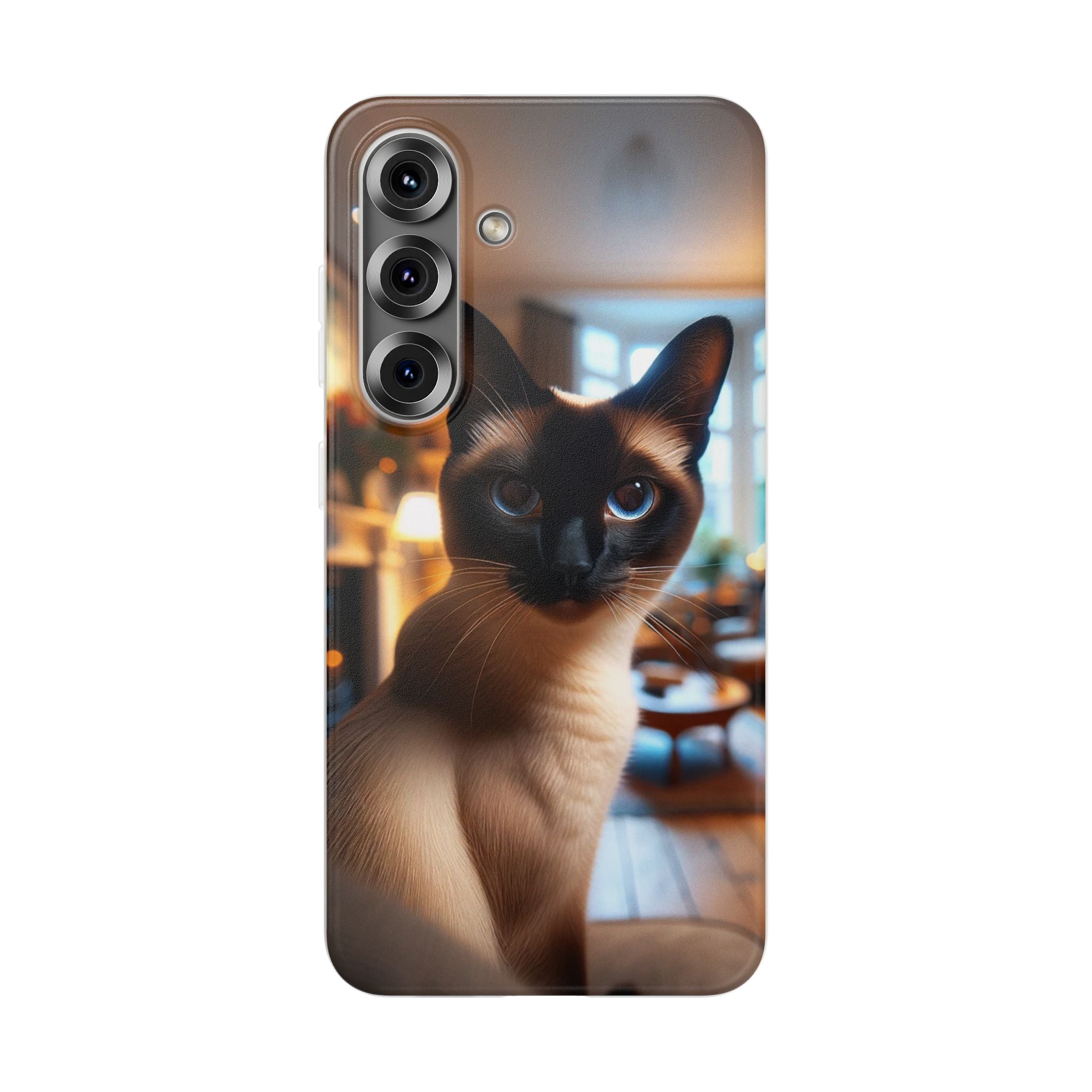 Curious Siamese cat - Flexi Case (Samsung only)
