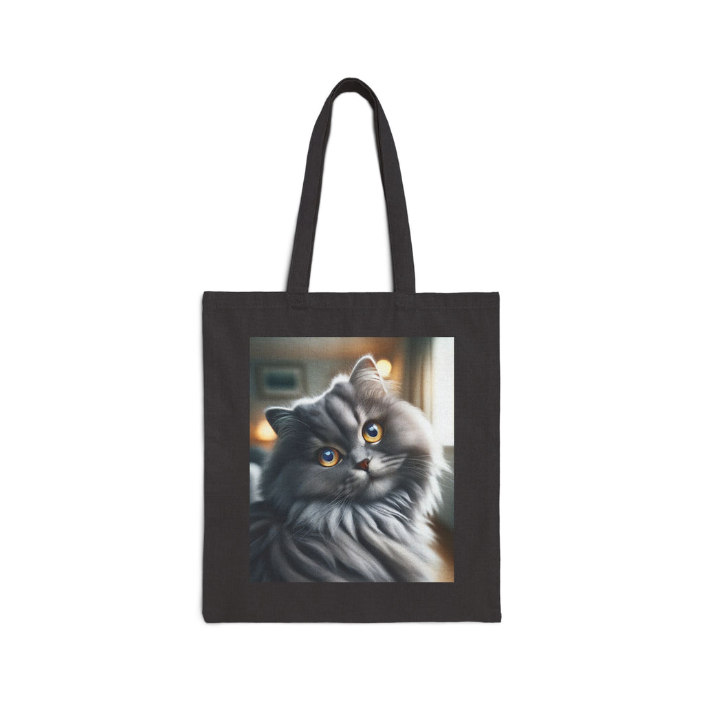 Adorable Cat Art - Cotton Canvas Tote Bag