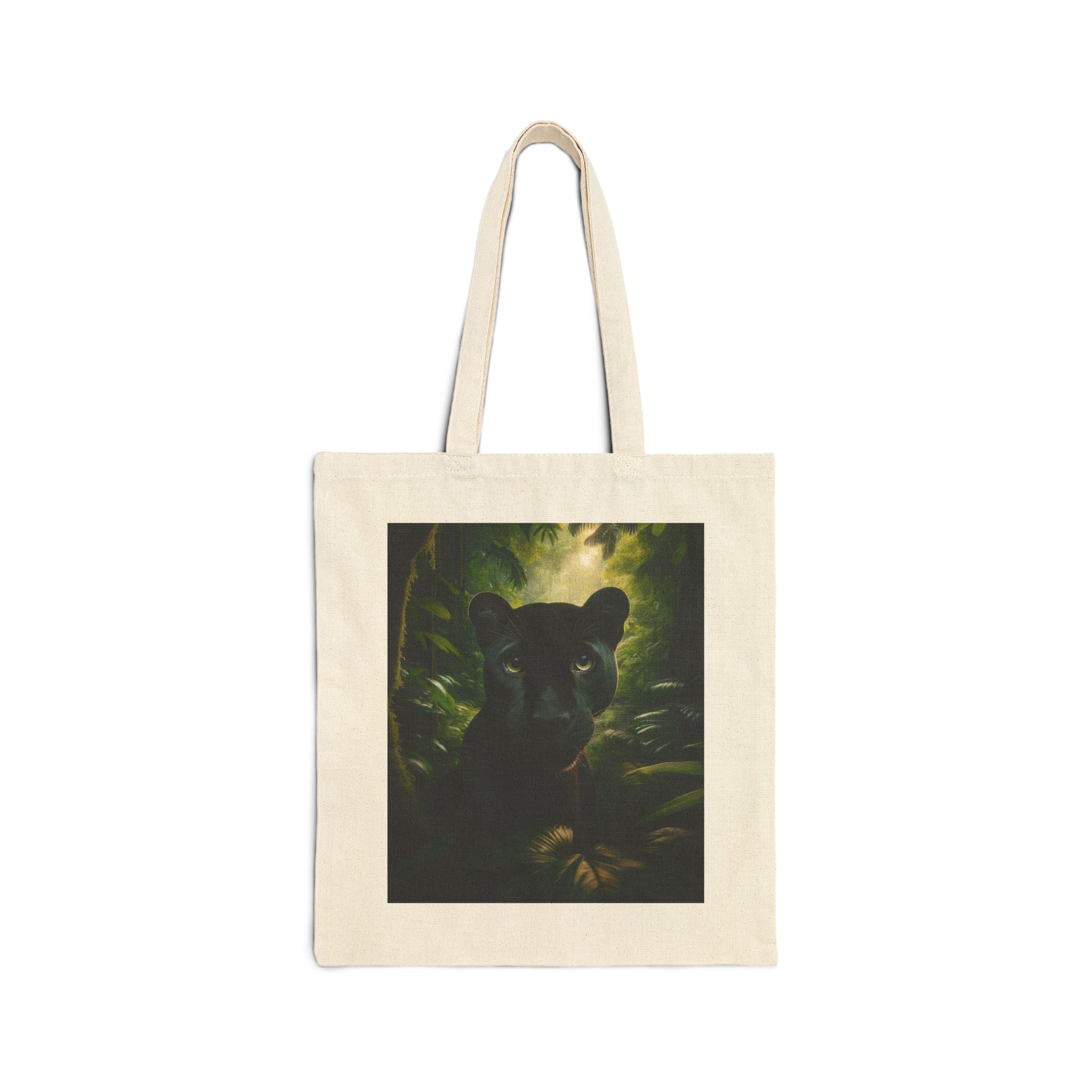 Mystical Panther - Cotton Canvas Tote Bag