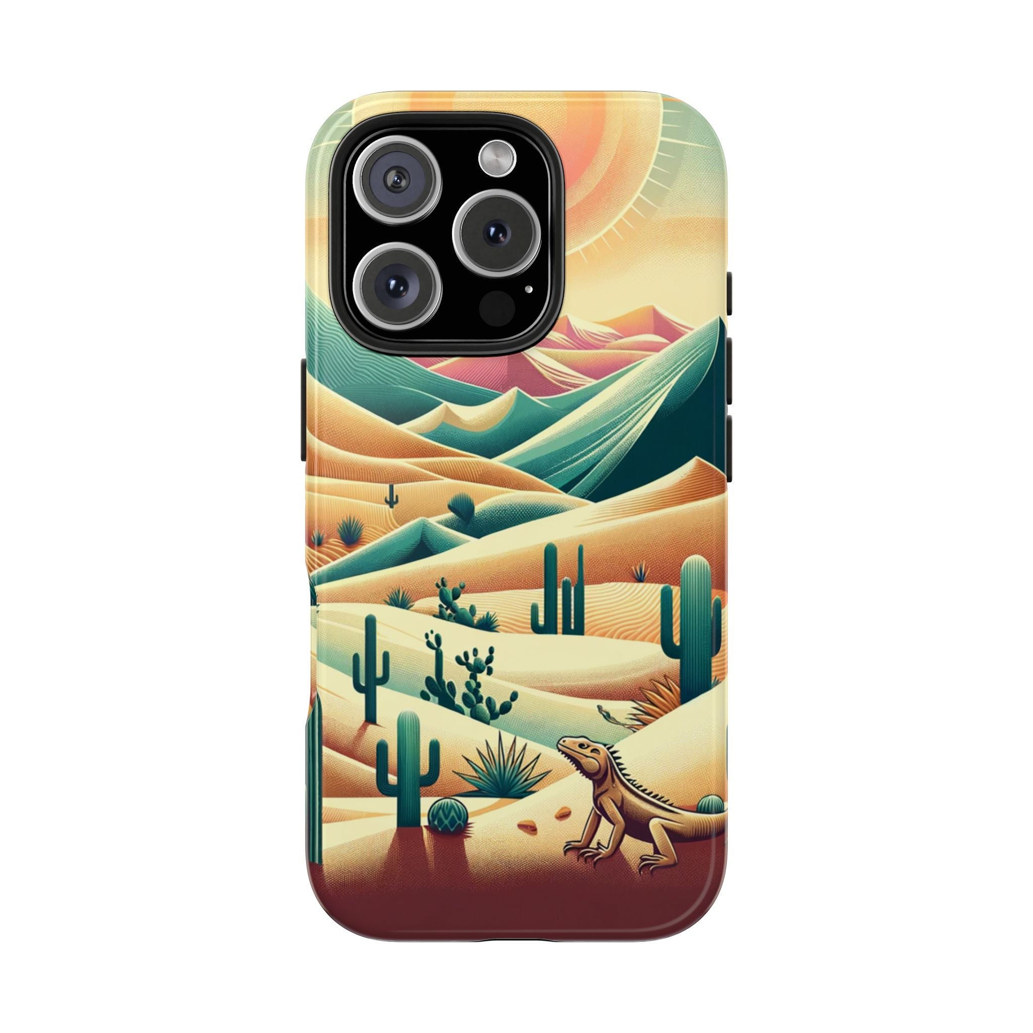 Iguana in the desert - Tough Phone Case