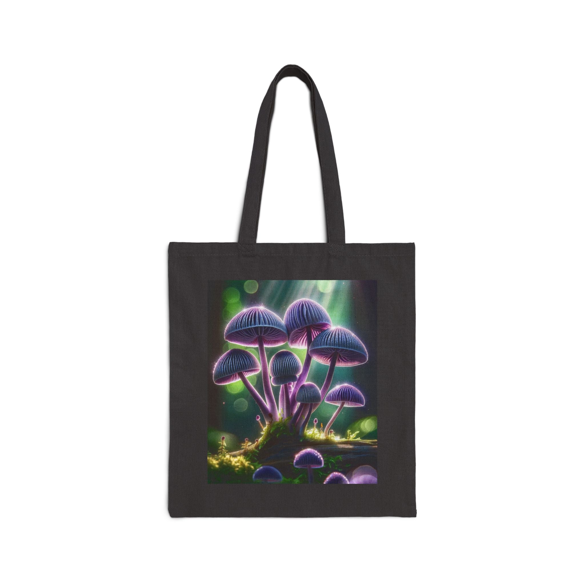 Lavender Mushrooms - Cotton Canvas Tote Bag