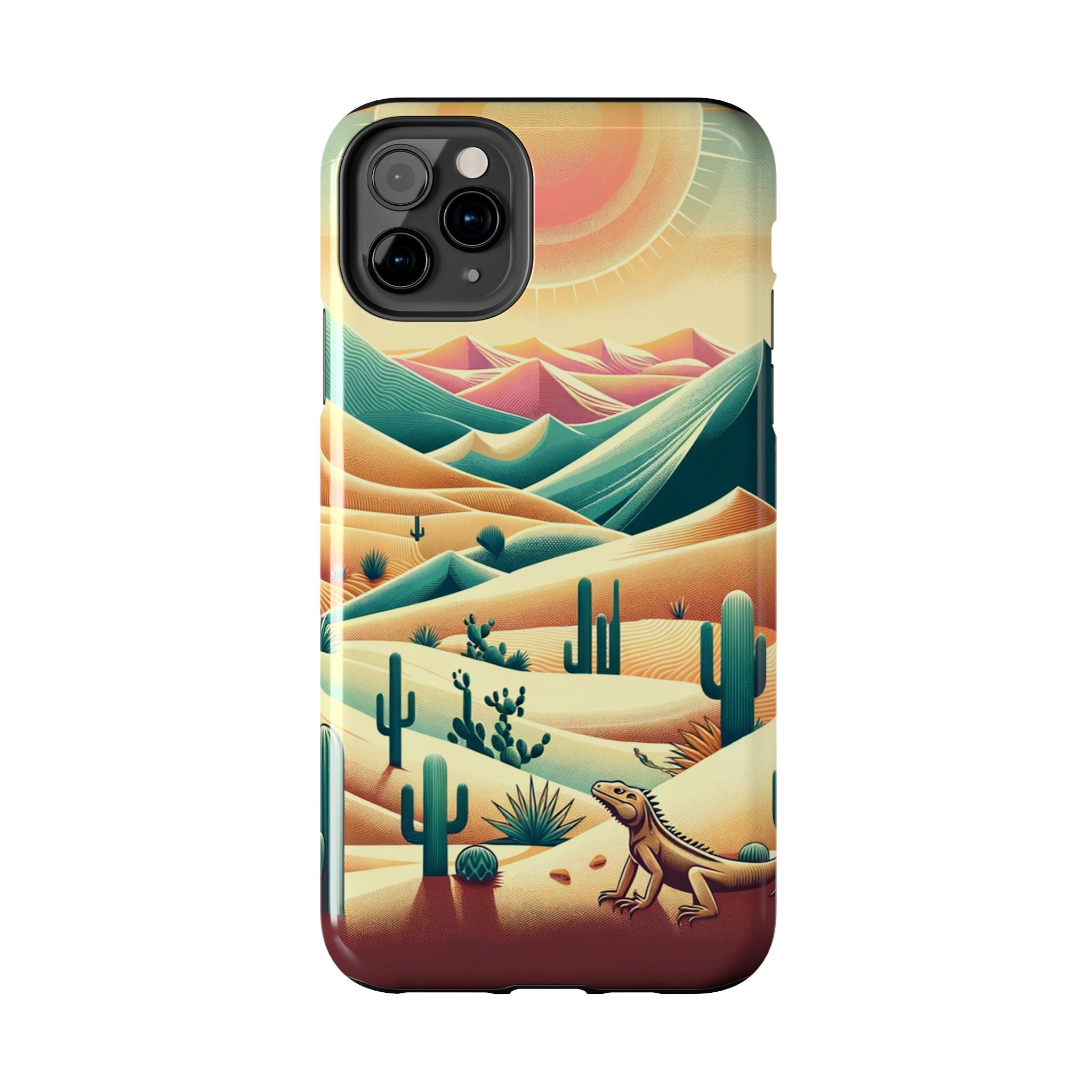 Iguana in the desert - Tough Phone Case