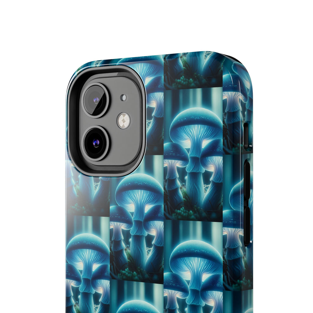 Blue Mushrooms - Tough Phone Case