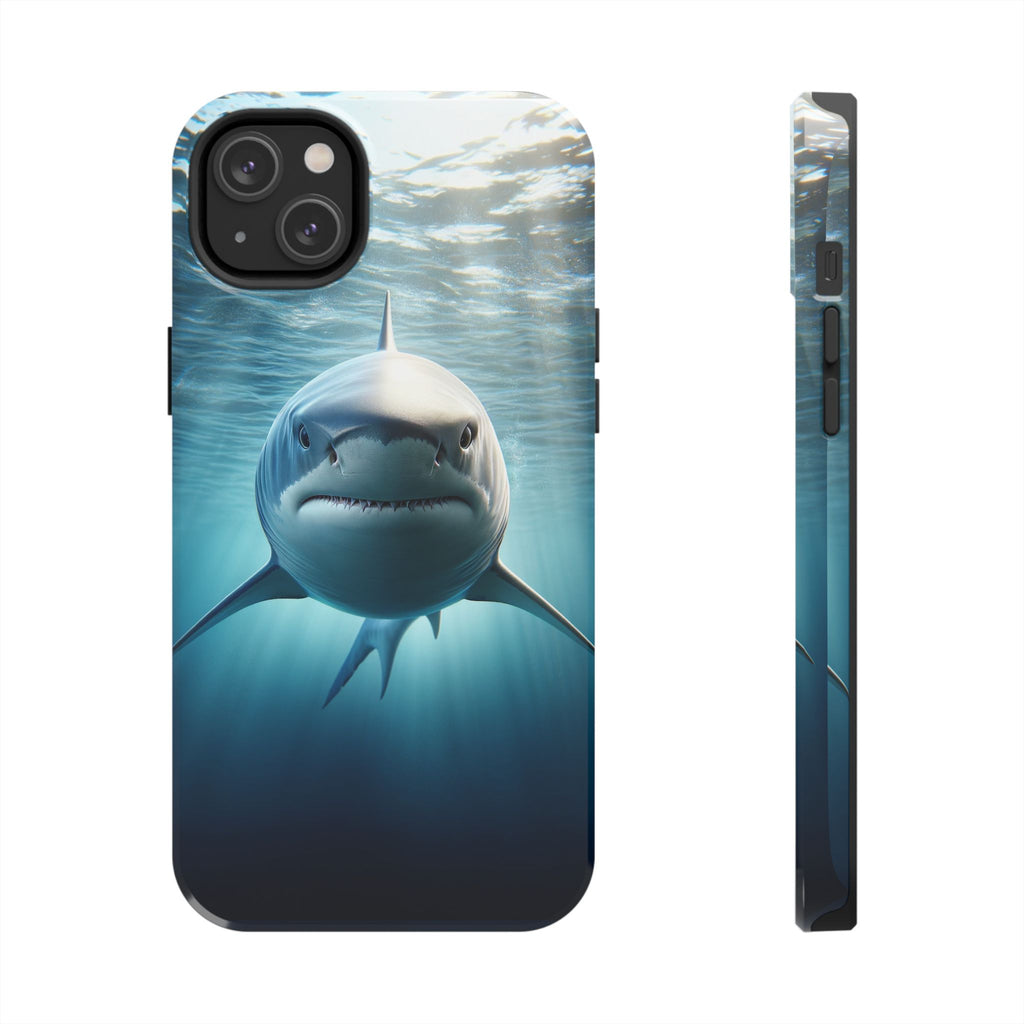 Curious shark - Tough Phone Case