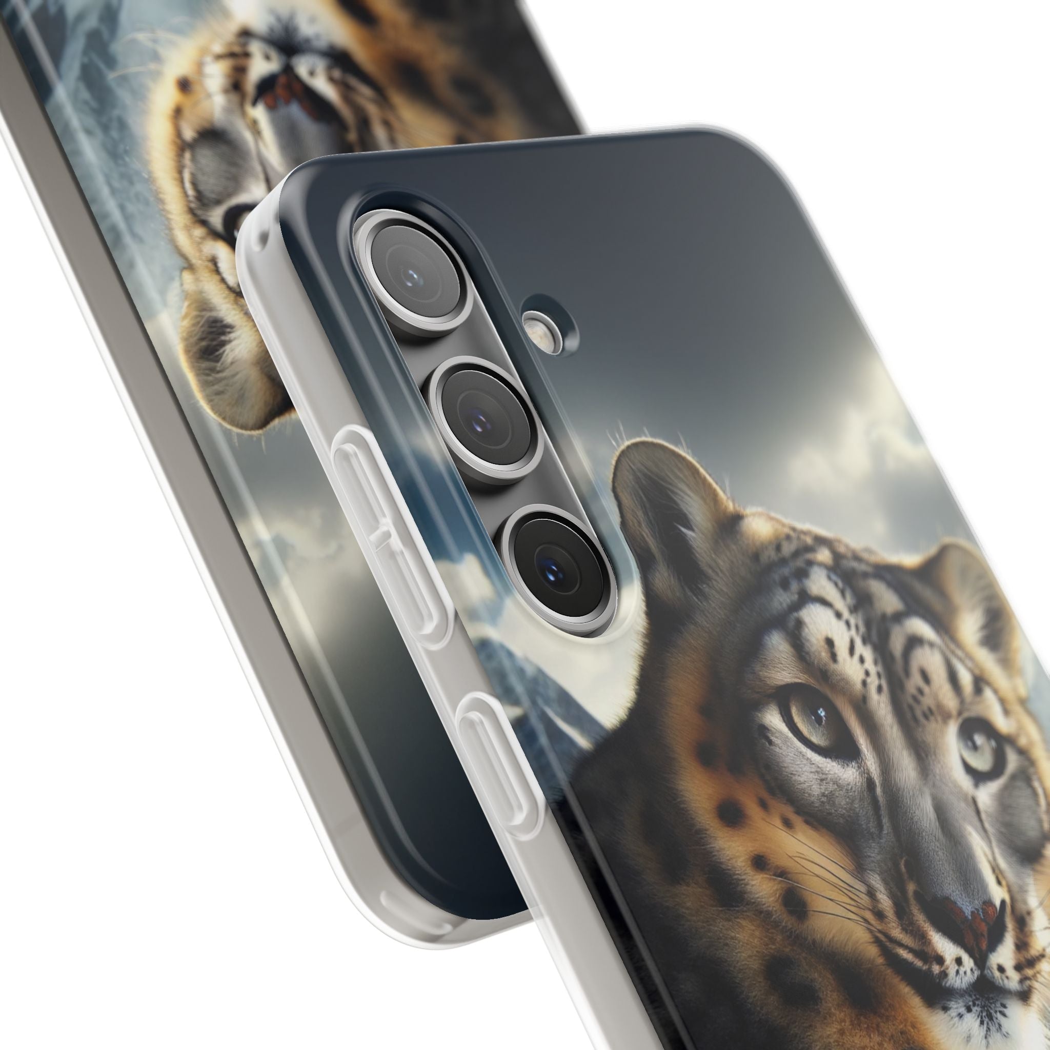Curious Snow leopard - Flexi Case (Samsung only)